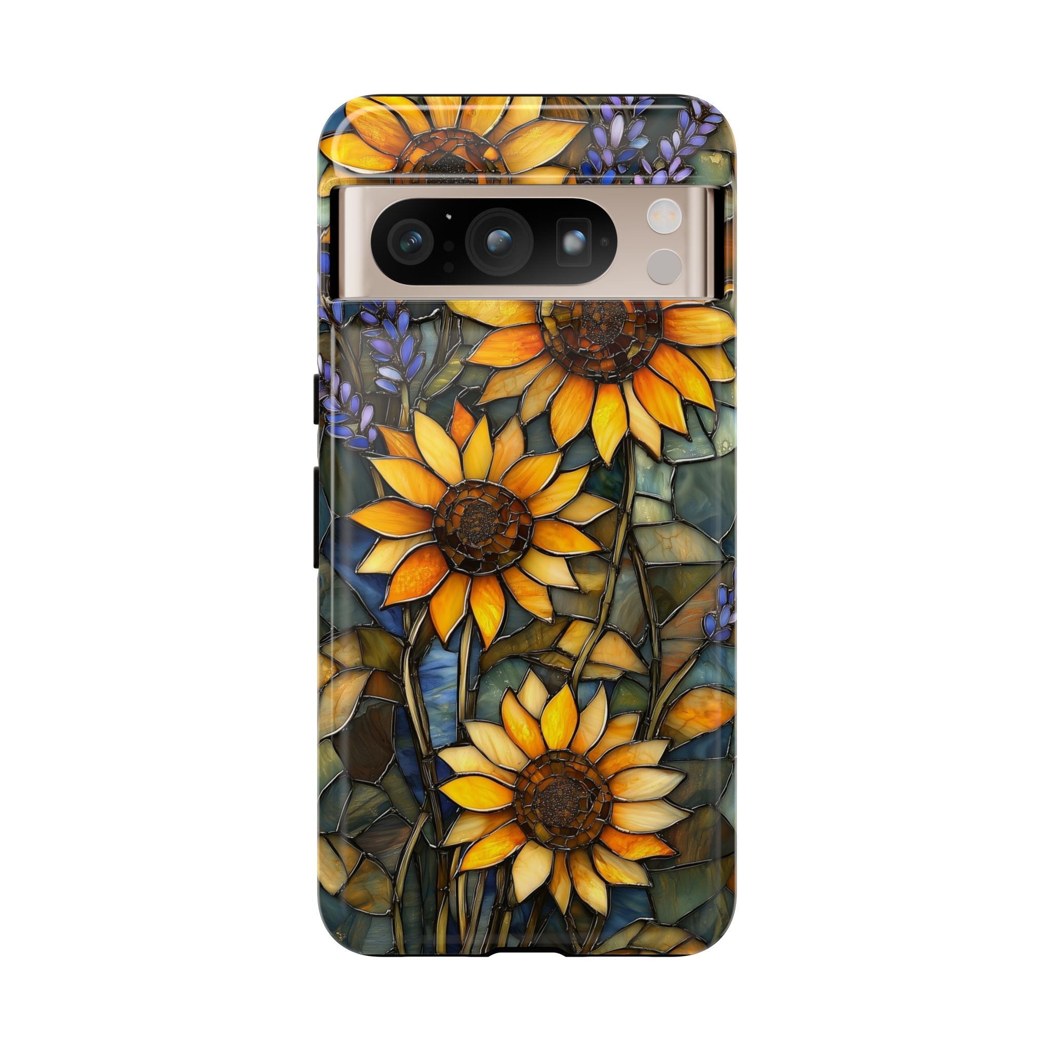 Sunflower Stained Glass Tough Google Pixel Case