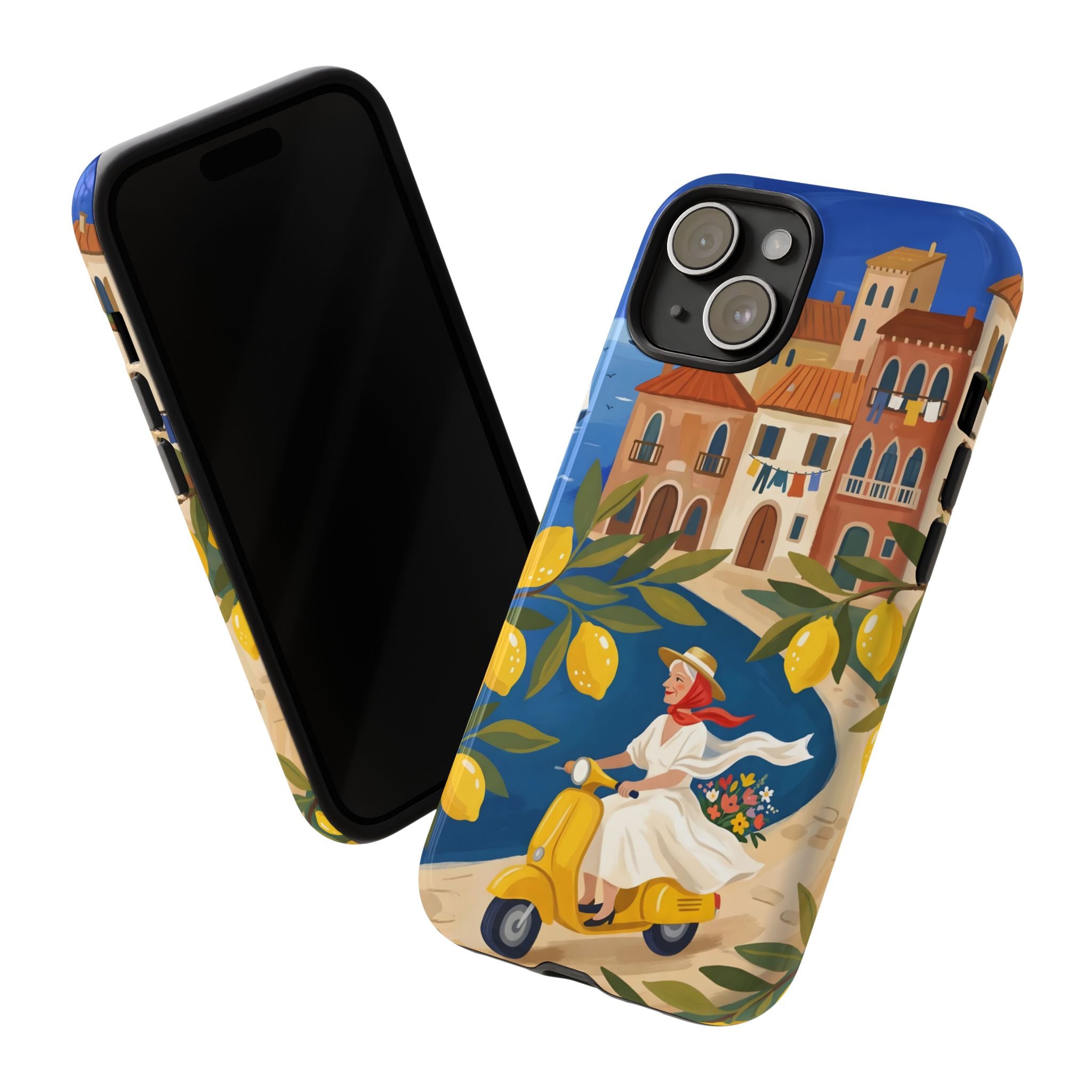 Cover per iPhone Lemon Coast Scooter | Design da Viaggio Mediterraneo Vespa