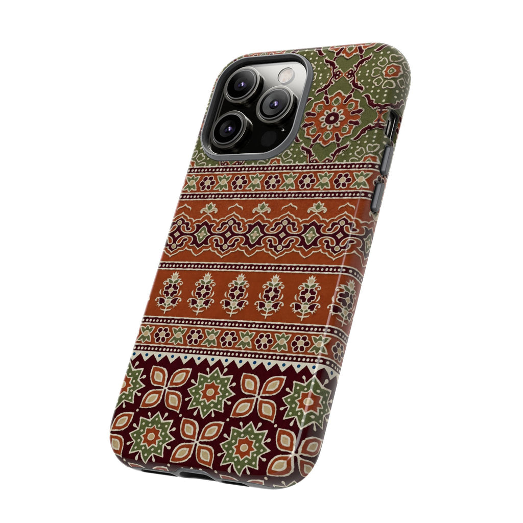 Batik Floral Protective iPhone Case