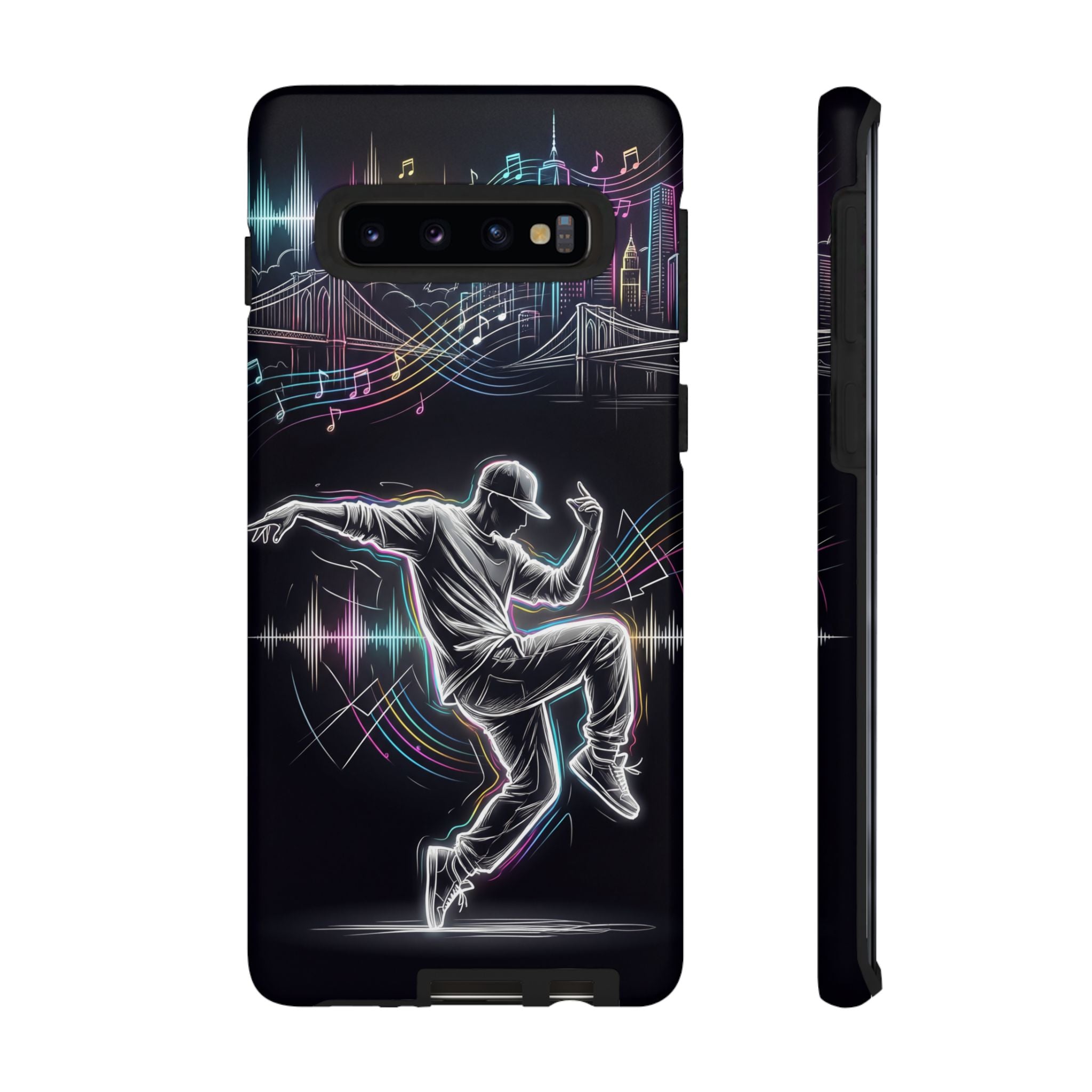 Dancer Neon Skyline Samsung Galaxy Phone Case