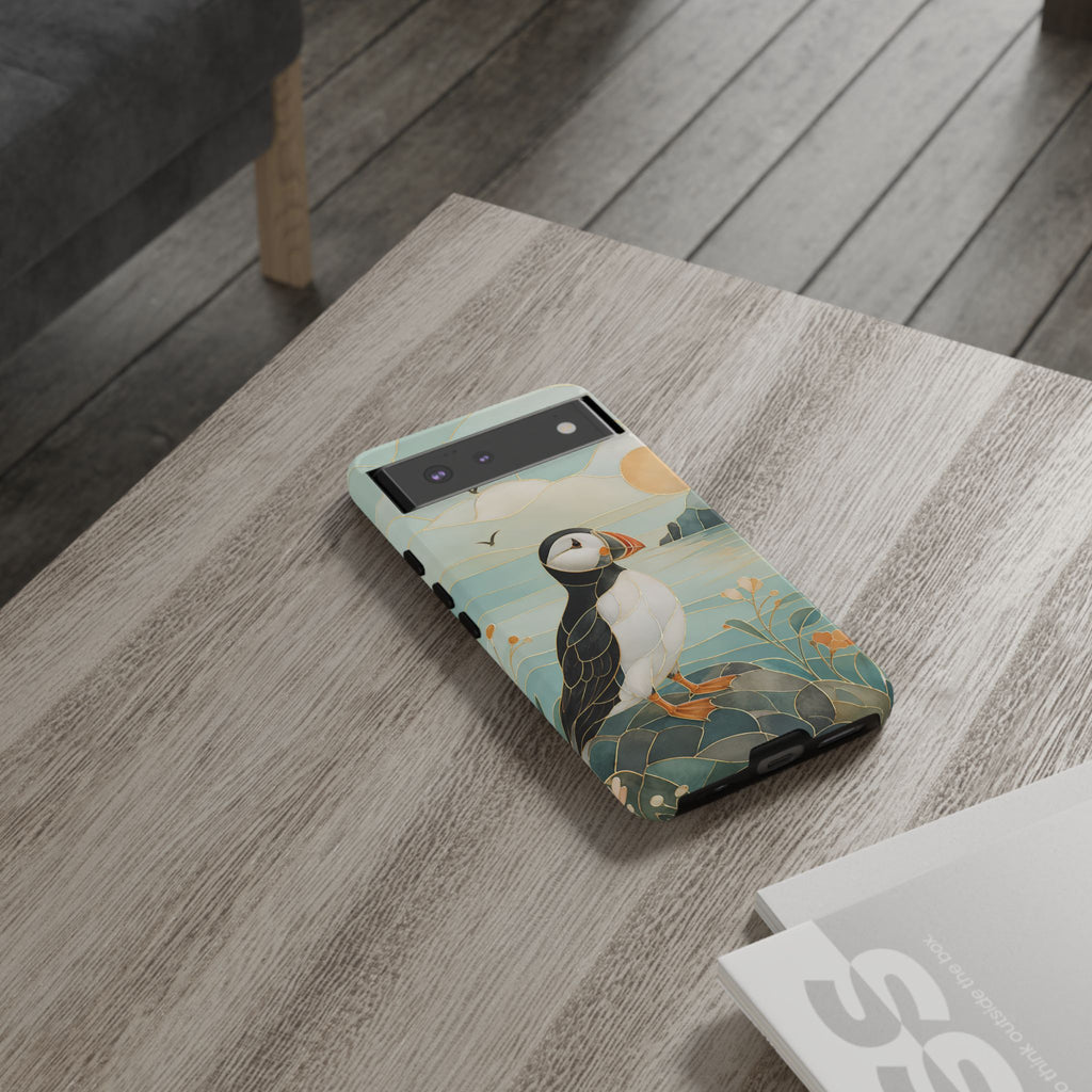 Puffin Coastal  Google Pixel Phone Case | Seaside Bird Art Phone Case