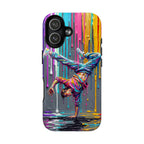 Custodia Resistente per Telefono MagSafe con Graffiti Breakdancer Colorato