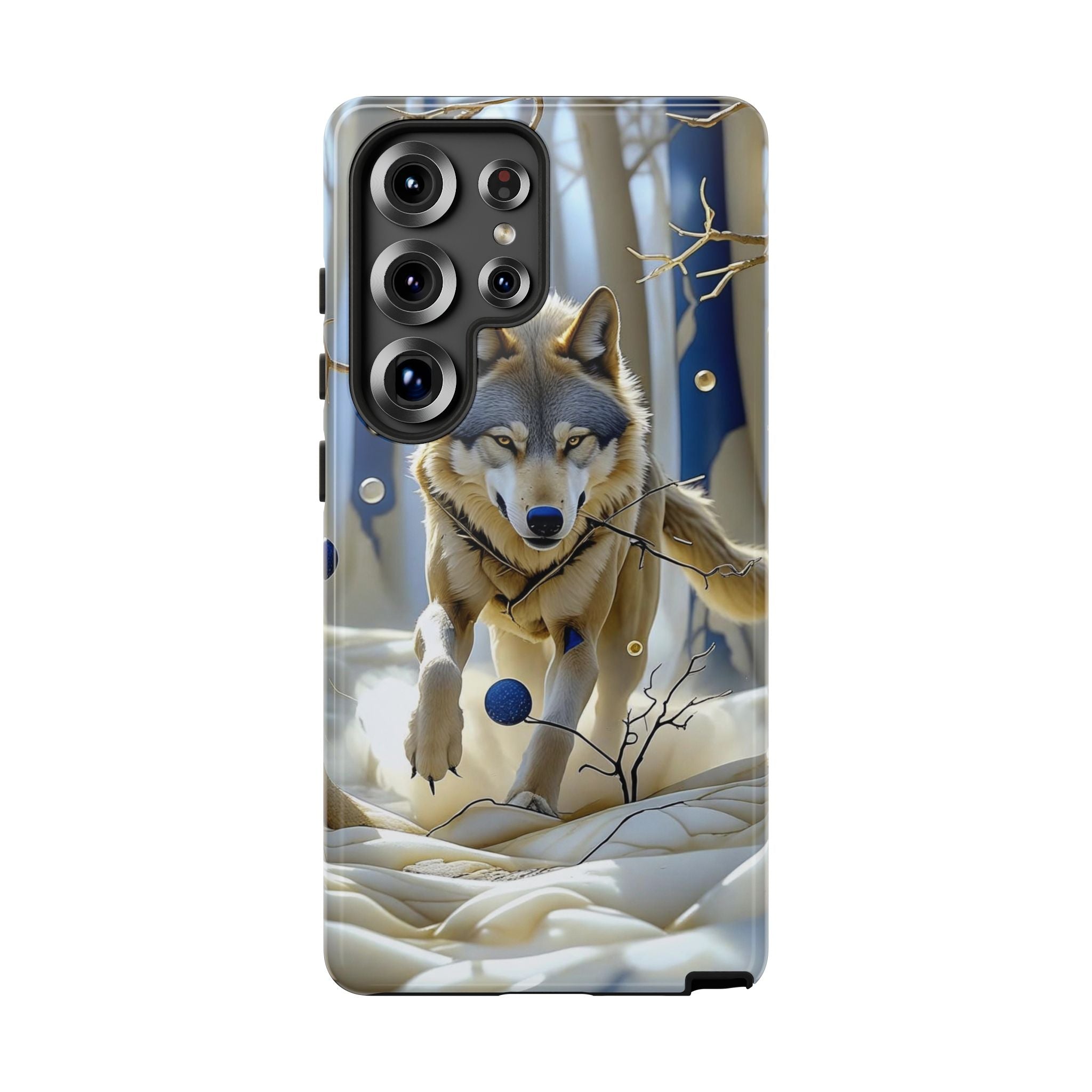 Wolf in Snow Samsung Galaxy Case — Rugged Wildlife