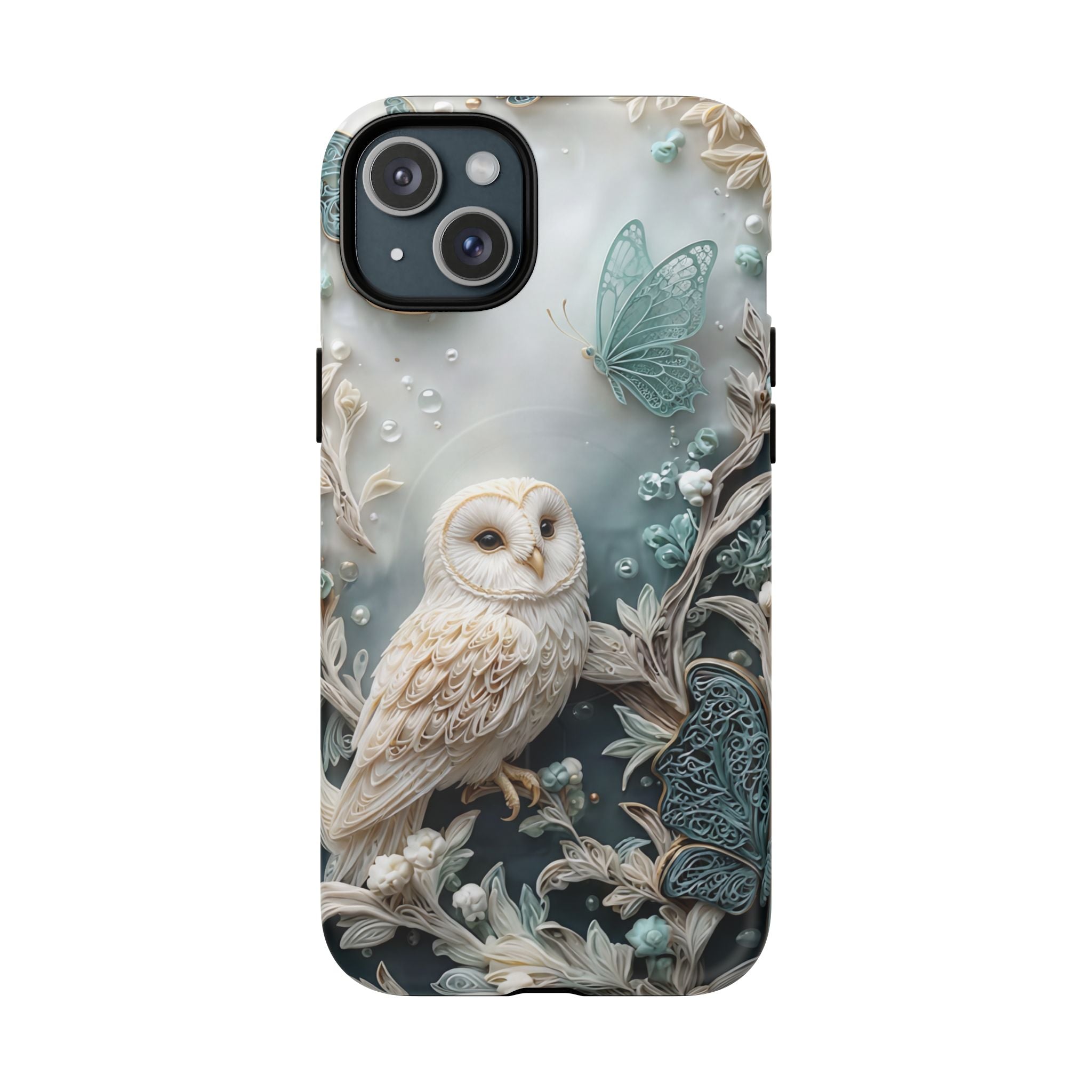 Barn Owl Floral MagSafe Phone Case