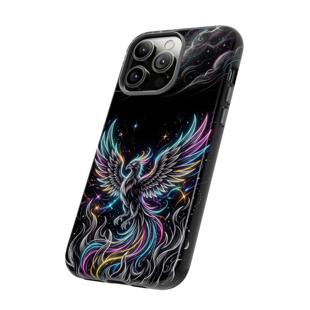 Colorful Neon Phoenix Tough iPhone Case