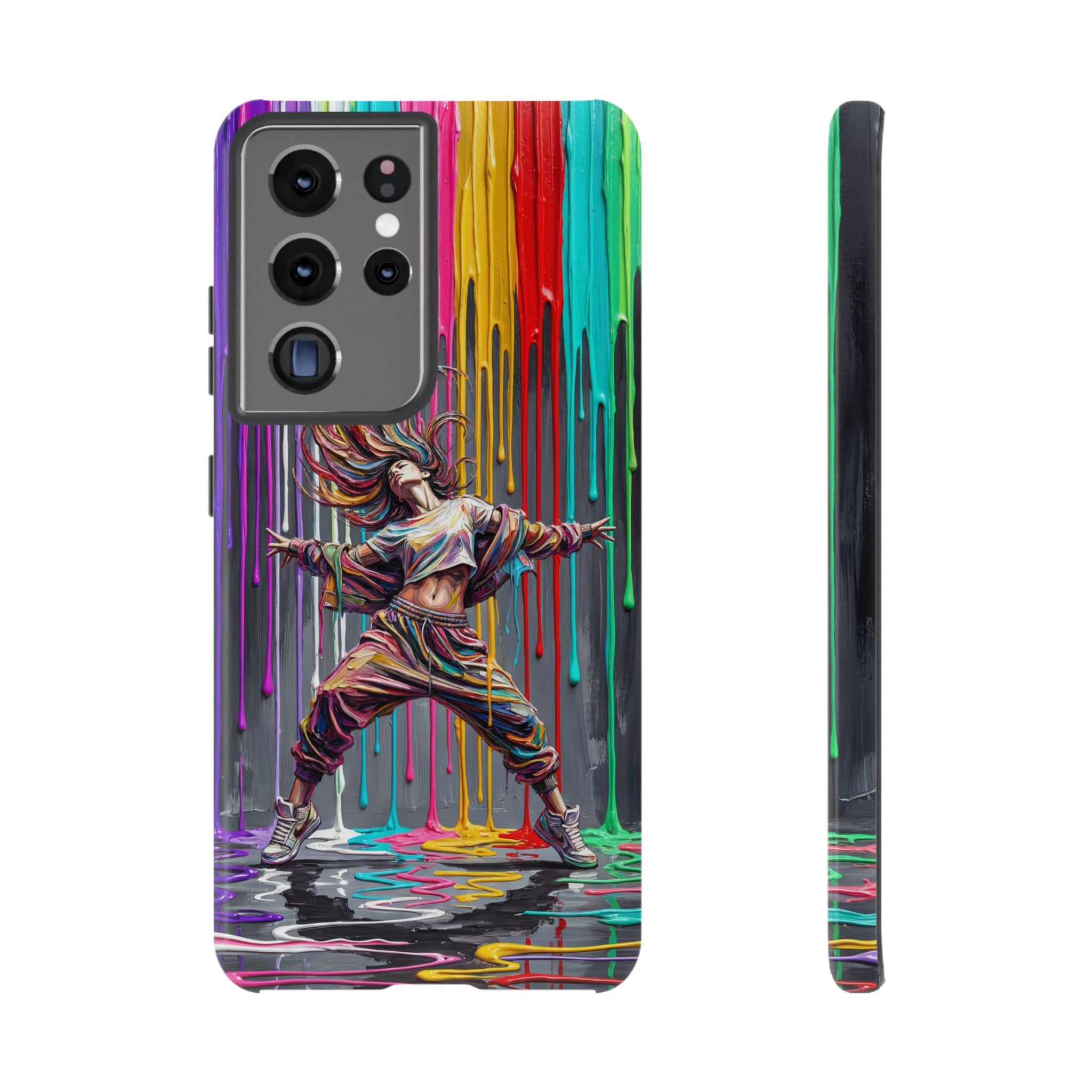 Samsung Galaxy Phone Case | Colorful Street Dance Drip Design