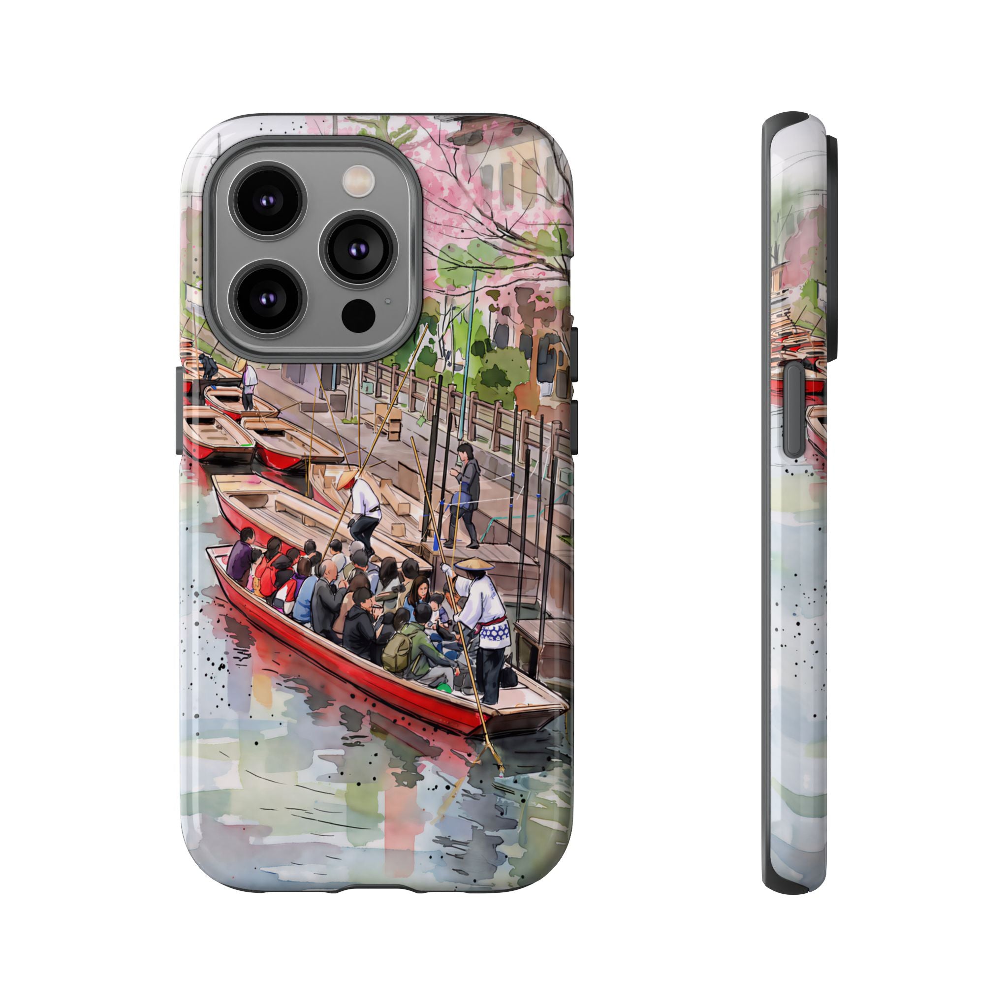 Japan Canal Boat Serenity | Art iPhone Case