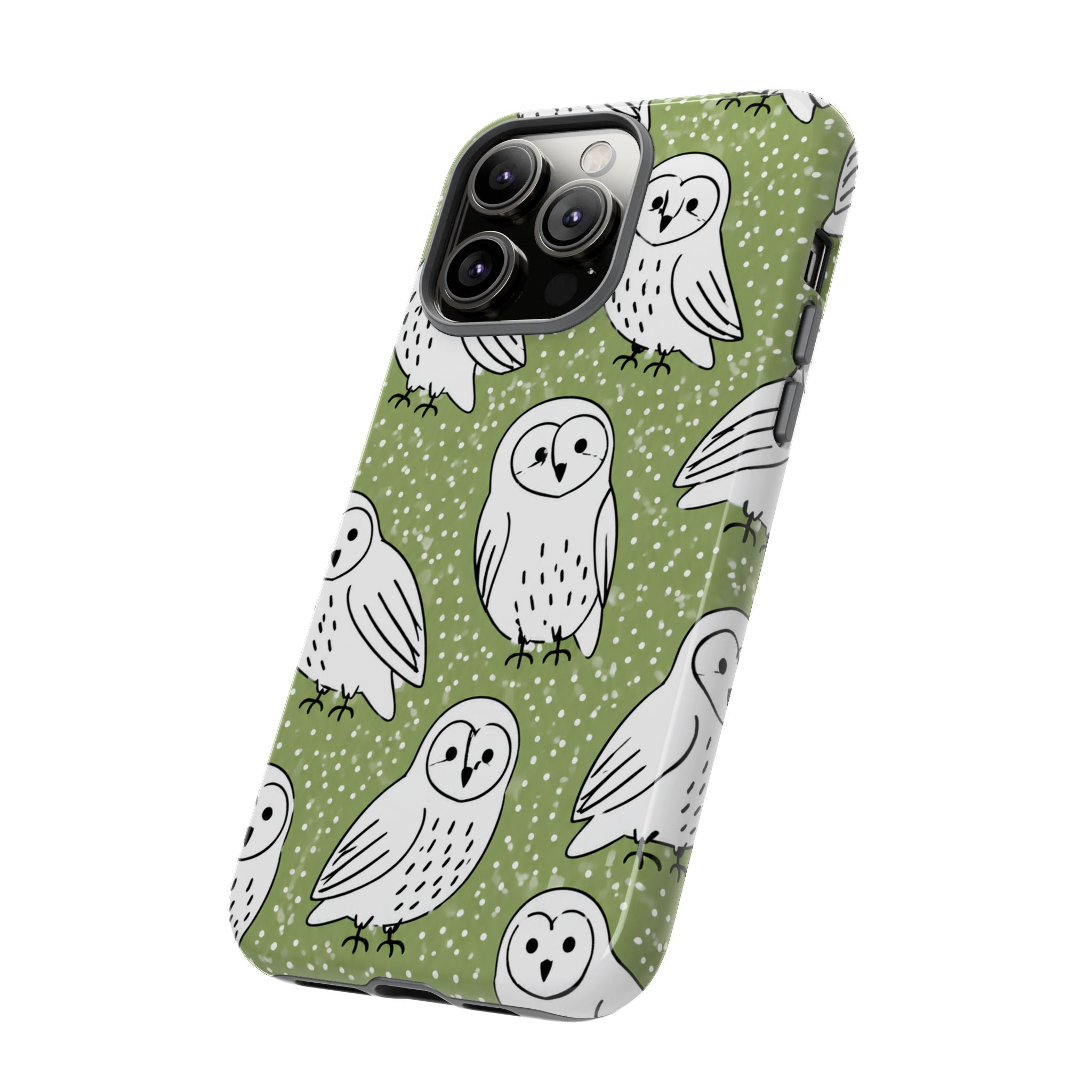 Barn Owl iPhone Case | Woodland Owl Pattern Cover