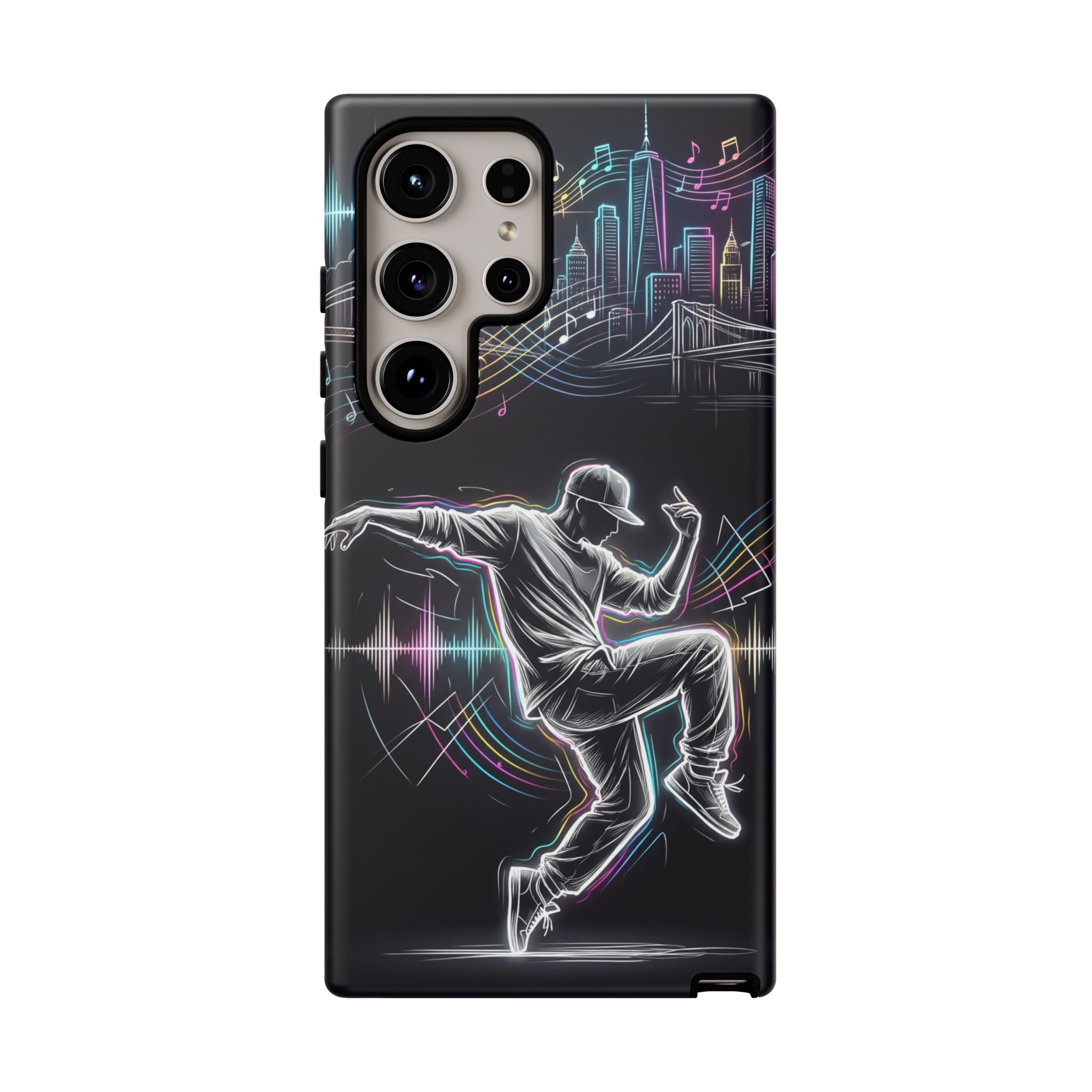 Dancer Neon Skyline Samsung Galaxy Phone Case