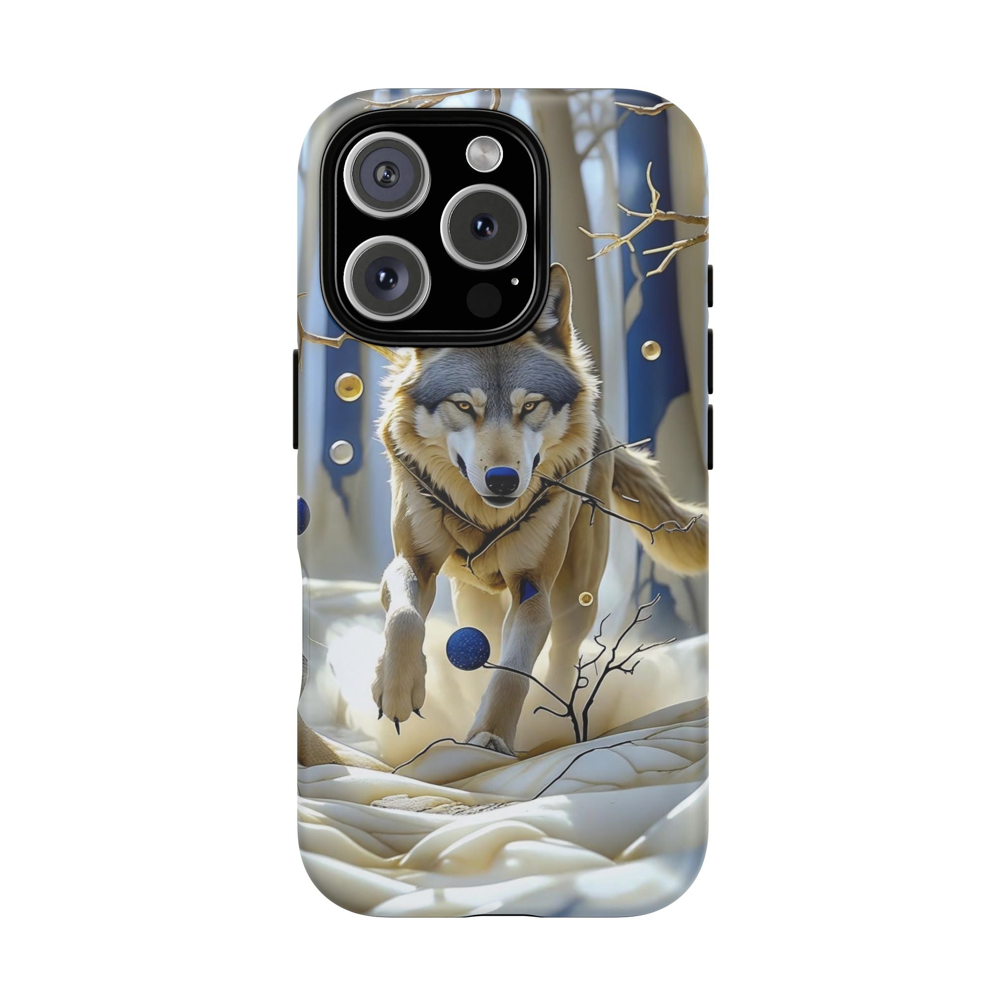 Wolf Running Tough MagSafe Protective iPhone Case