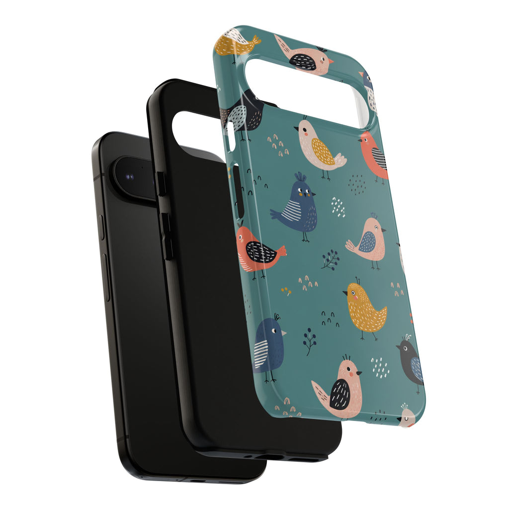Colorful Bird Google Pixel Phone Case | Cute Bird Pattern Cover