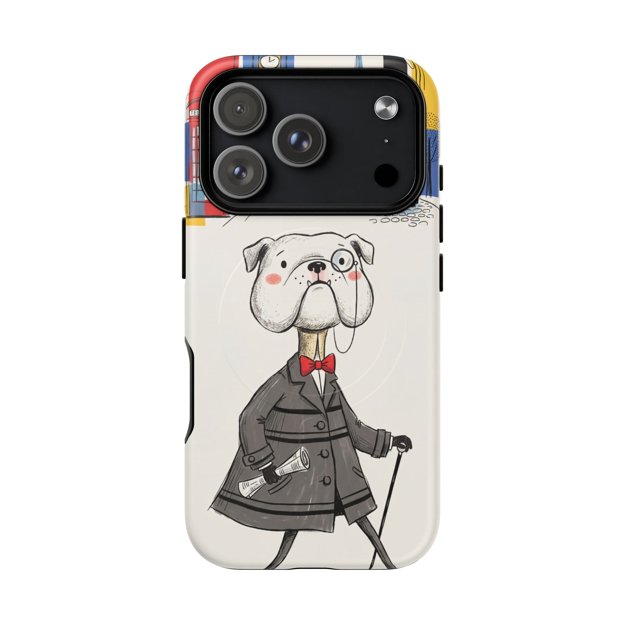Vintage Dapper Gentleman Bulldog MagSafe iPhone Case