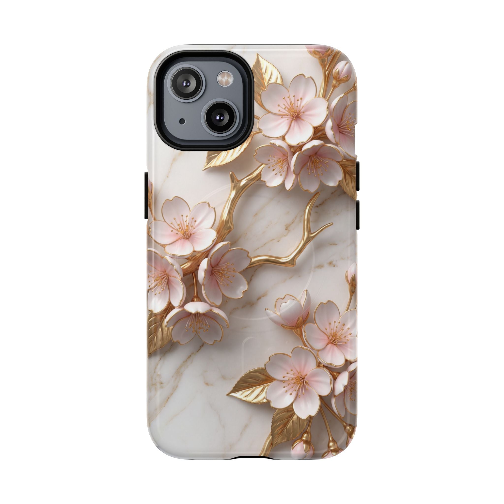 Floral Cherry Blossom MagSafe Phone Case — Tough Protective iPhone Cover
