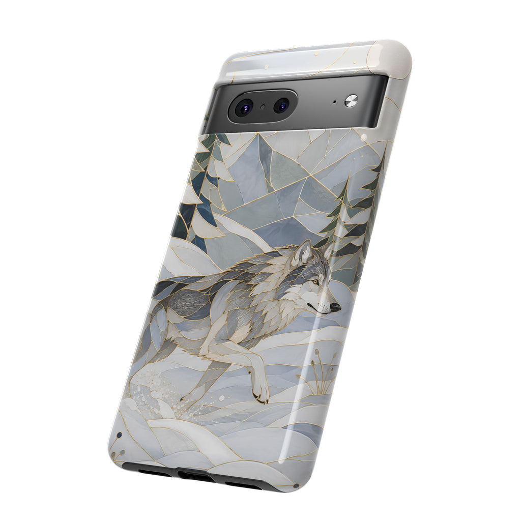Winter Wolf Google Pixel Phone Case | Mountain Forest Phone Case