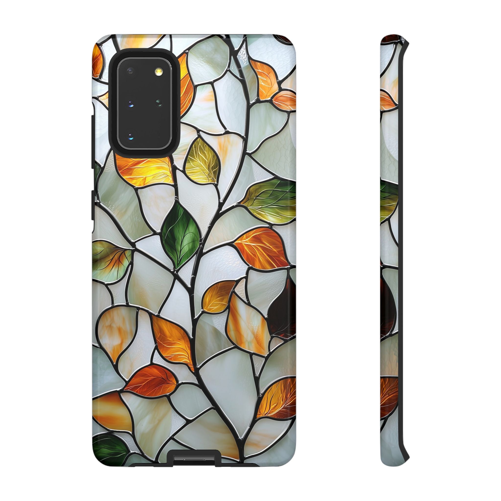 Stained Glass Autumn Leaves Mosaic Samsung Galaxy S Case