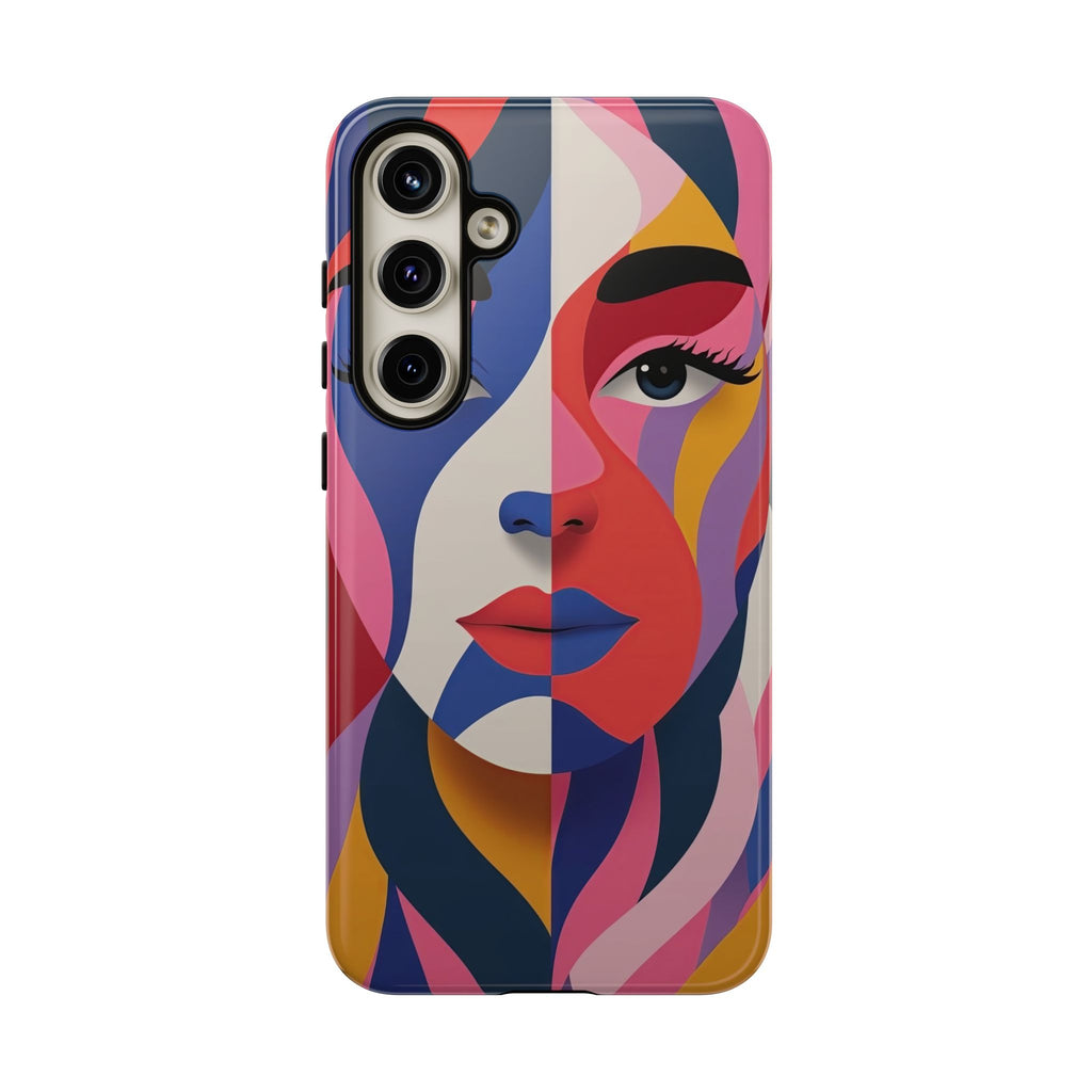 Abstract Colourful Face Samsung Galaxy Case | Vibrant Pop Art