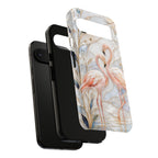 Flamingo Google Pixel Phone Case | Stained Glass Bird Art
