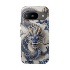 Asian Zodiac Dragon Google Pixel Phone Case | Blue & White Porcelain Luxury Protective Case | Year of the Dragon Gift