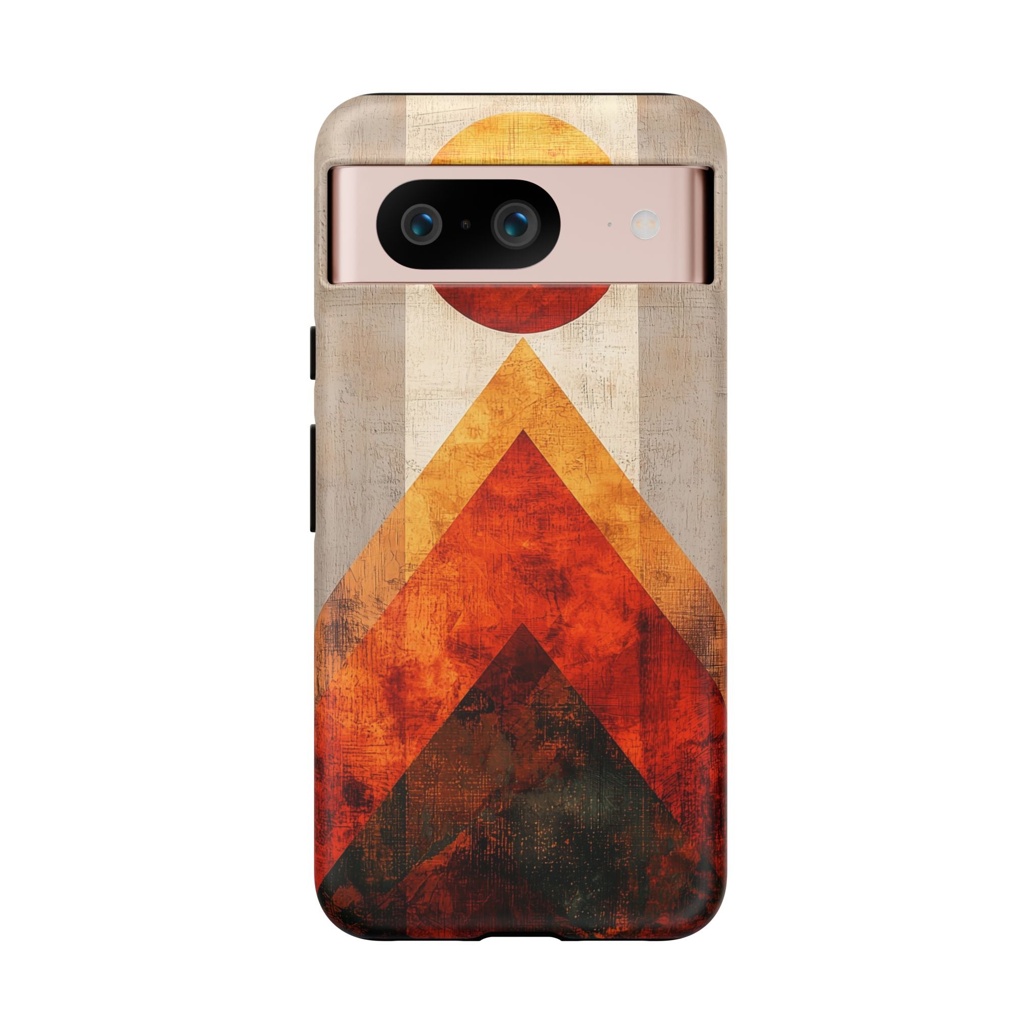 Retro Geometric Sunset Google Pixel Case