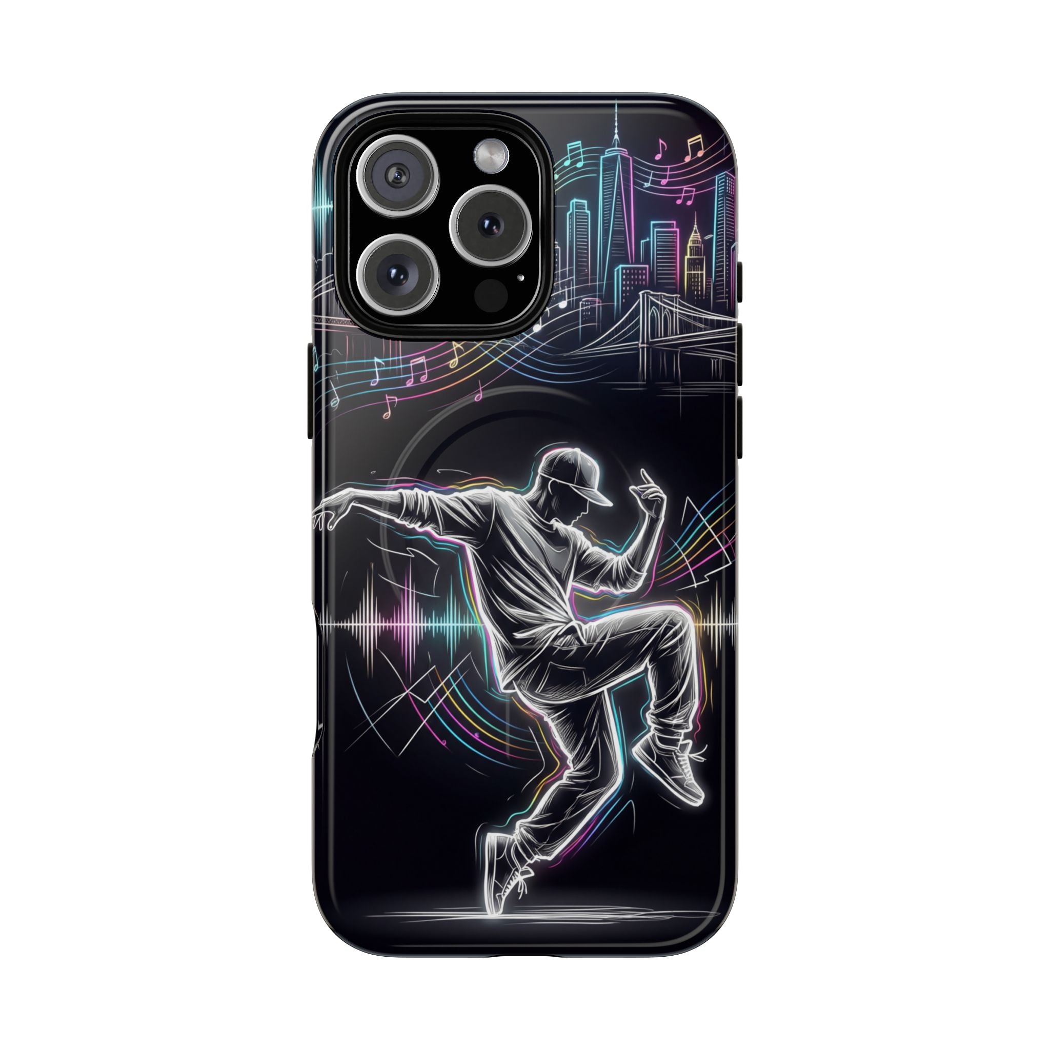 Dancer Neon Skyline MagSafe iPhone Case