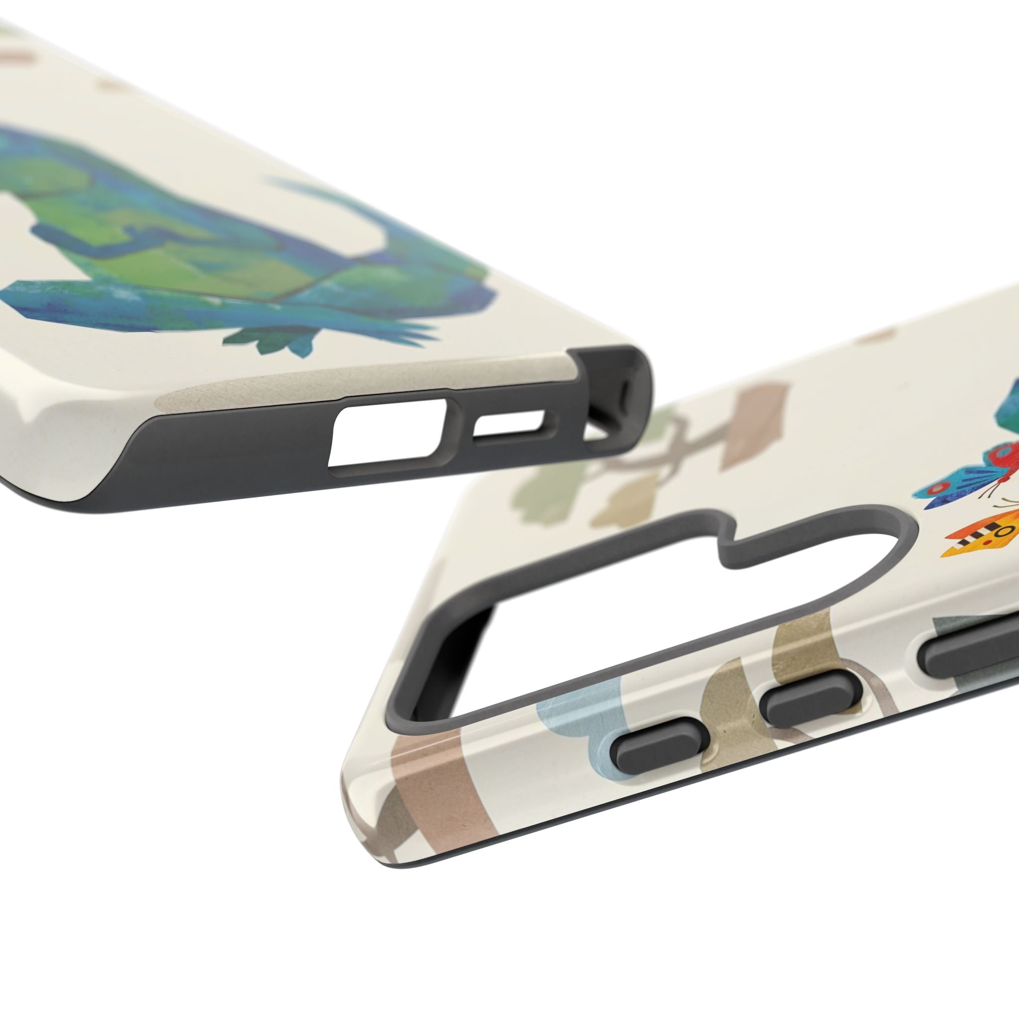 Meditating Dinosaur Samsung Galaxy Phone Case | Cute T-Rex with Butterflies and Bonsai