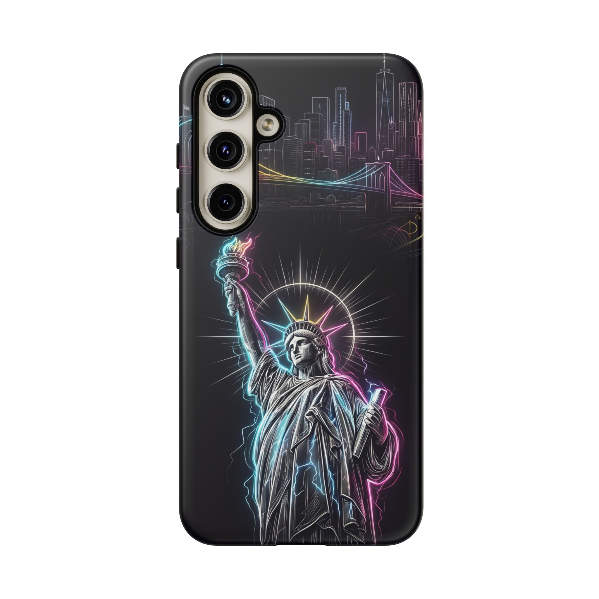Neon Statue of Liberty Tough Samsung Galaxy Phone Case