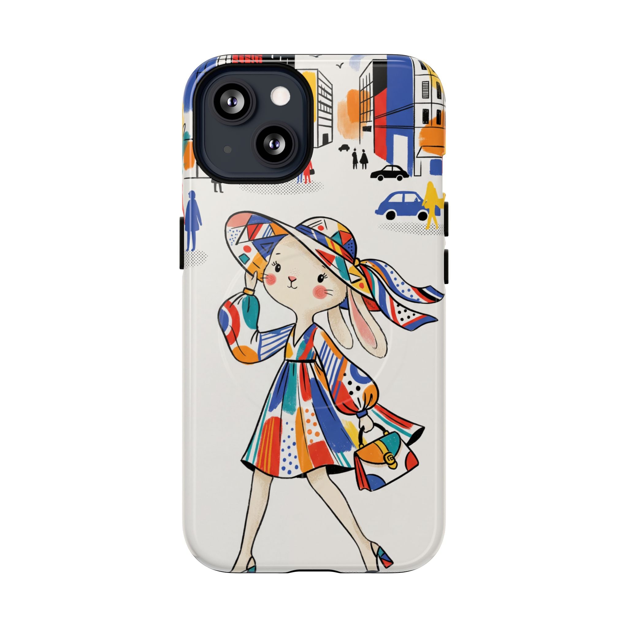 Chic Bunny City MagSafe iPhone Case