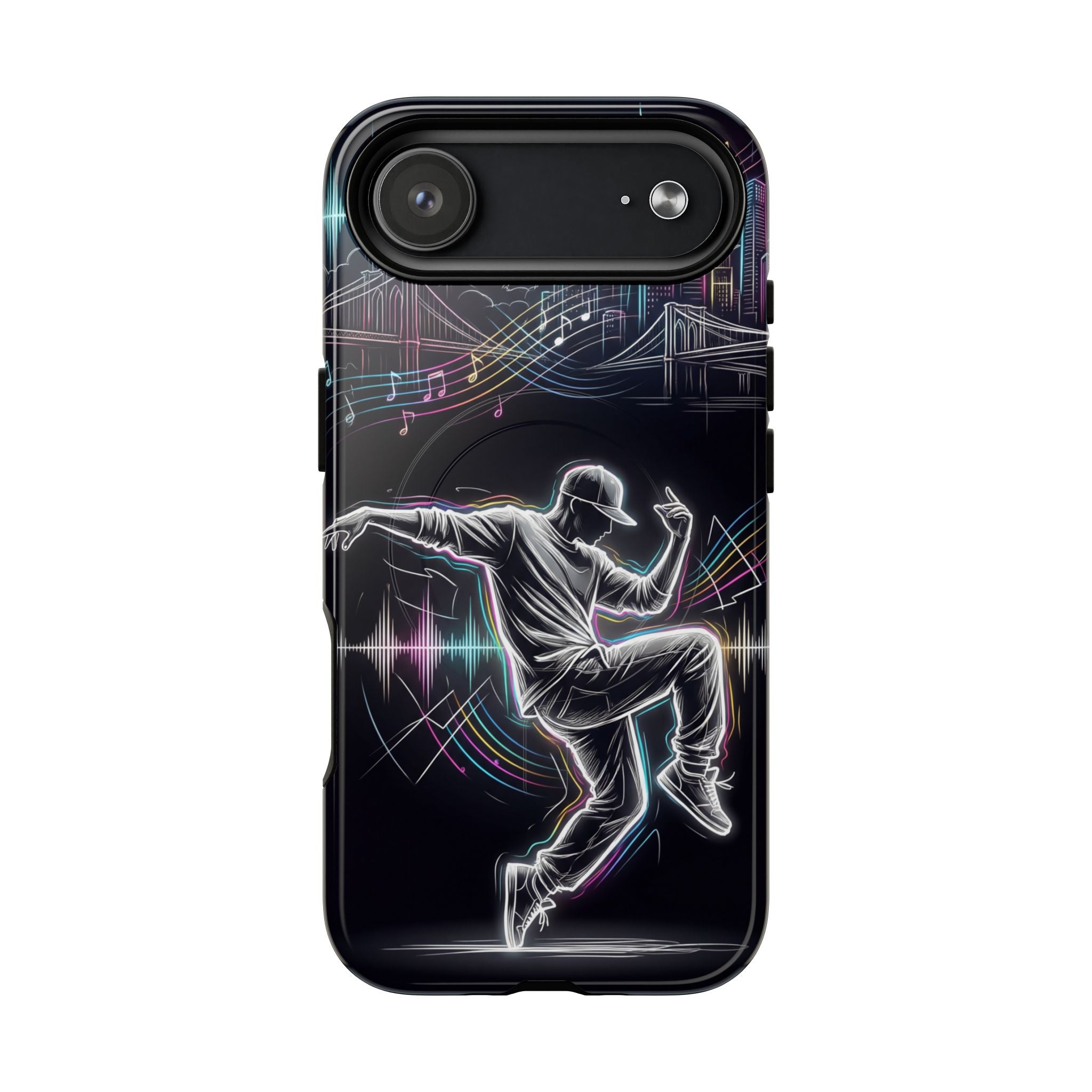 Dancer Neon Skyline MagSafe iPhone Case