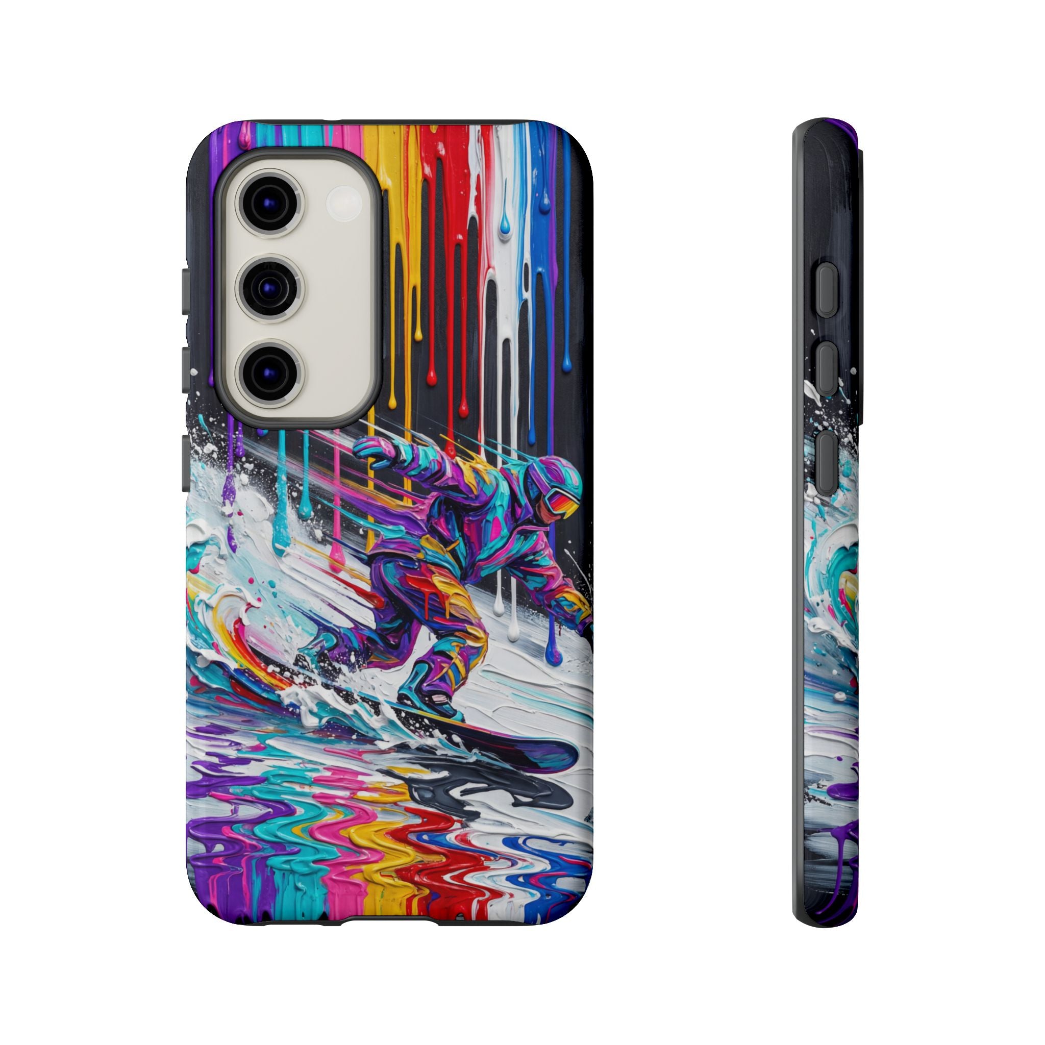 Colourful Snowboarder Art  Samsung Galaxy Phone Case