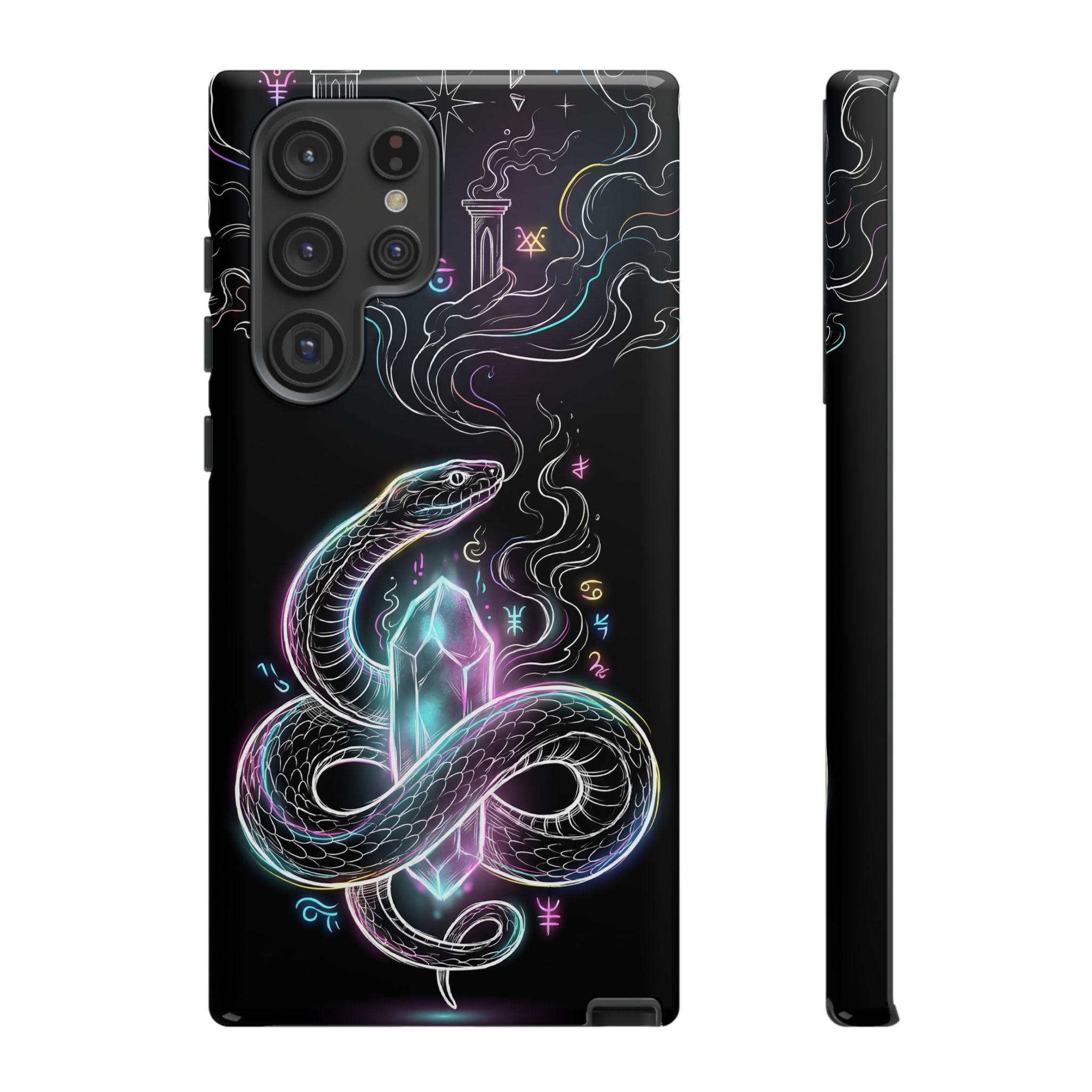 Neon Occult Mystic Snake Crystal Samsung Galaxy Phone Case