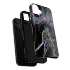 Neon Samurai MagSafe iPhone Case | Cyberpunk City Armor