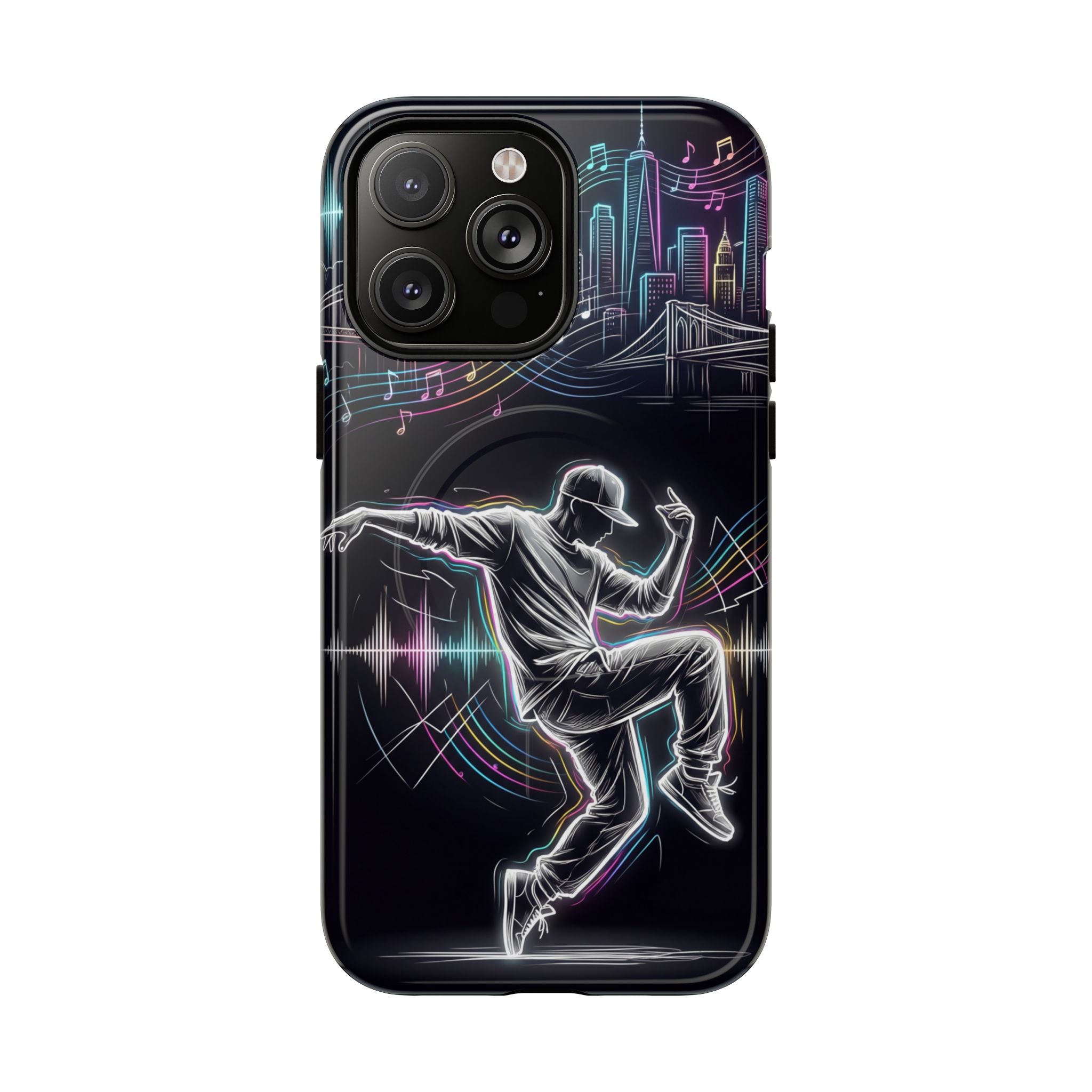 Dancer Neon Skyline MagSafe iPhone Case