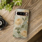 Chrysanthemum Google Pixel Phone Case | Vintage Floral Phone Case