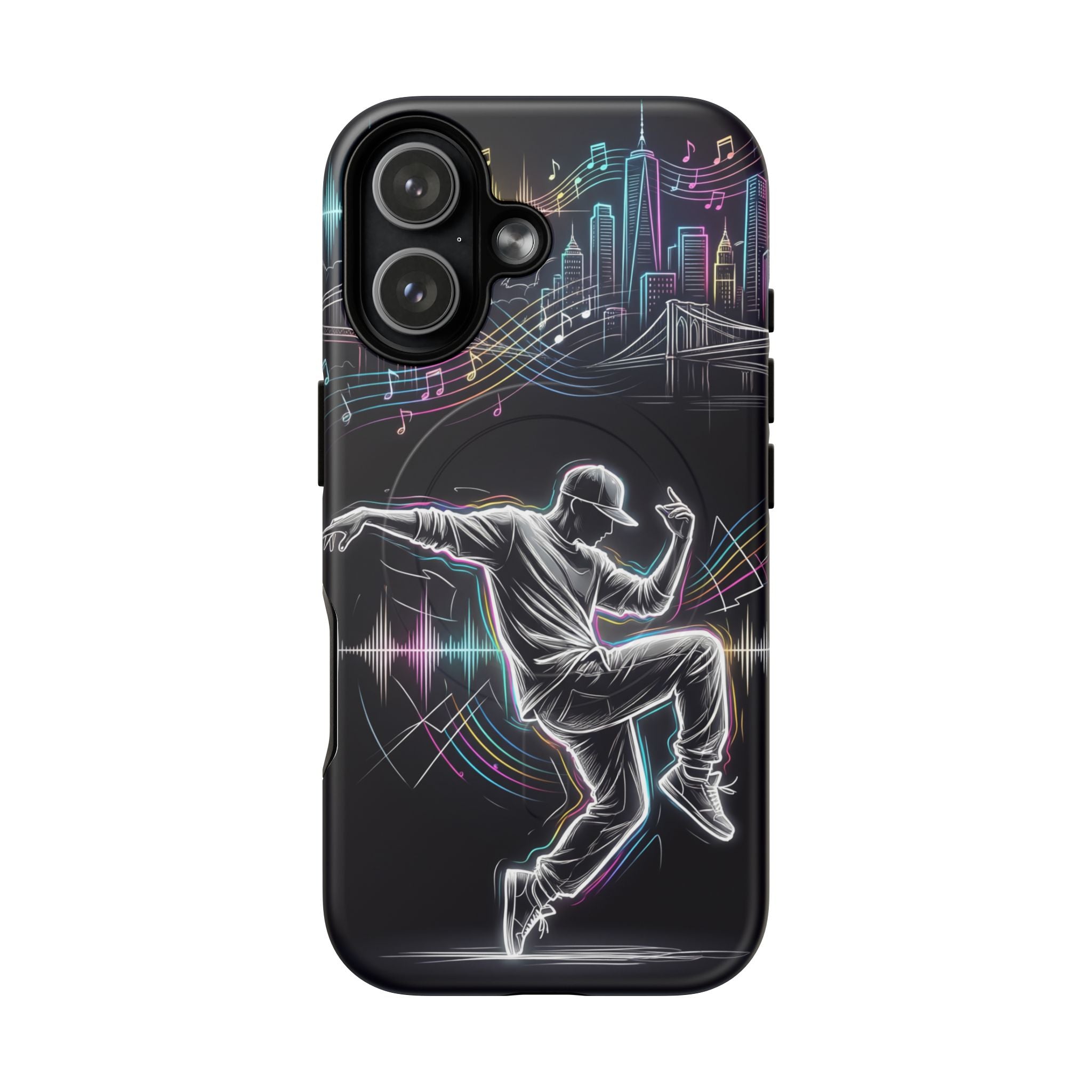 Dancer Neon Skyline MagSafe iPhone Case