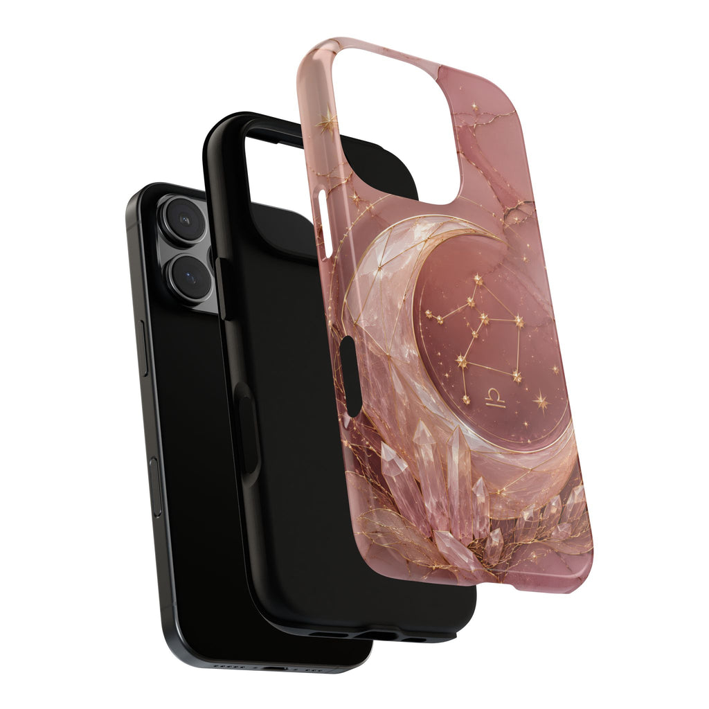 Libra Zodiac iPhone Case | Moon Crystal Astrology iPhone Case