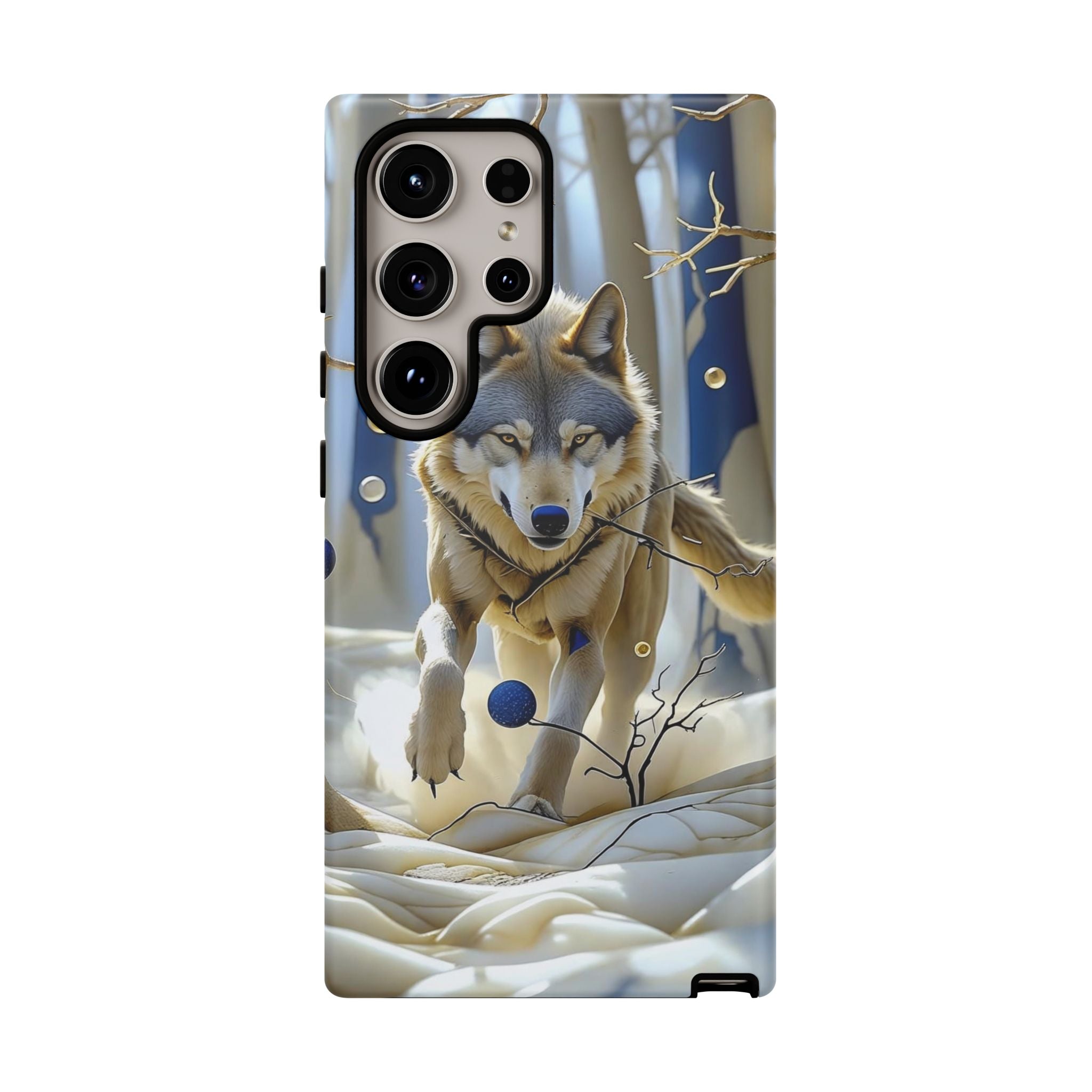 Wolf in Snow Samsung Galaxy Case — Rugged Wildlife