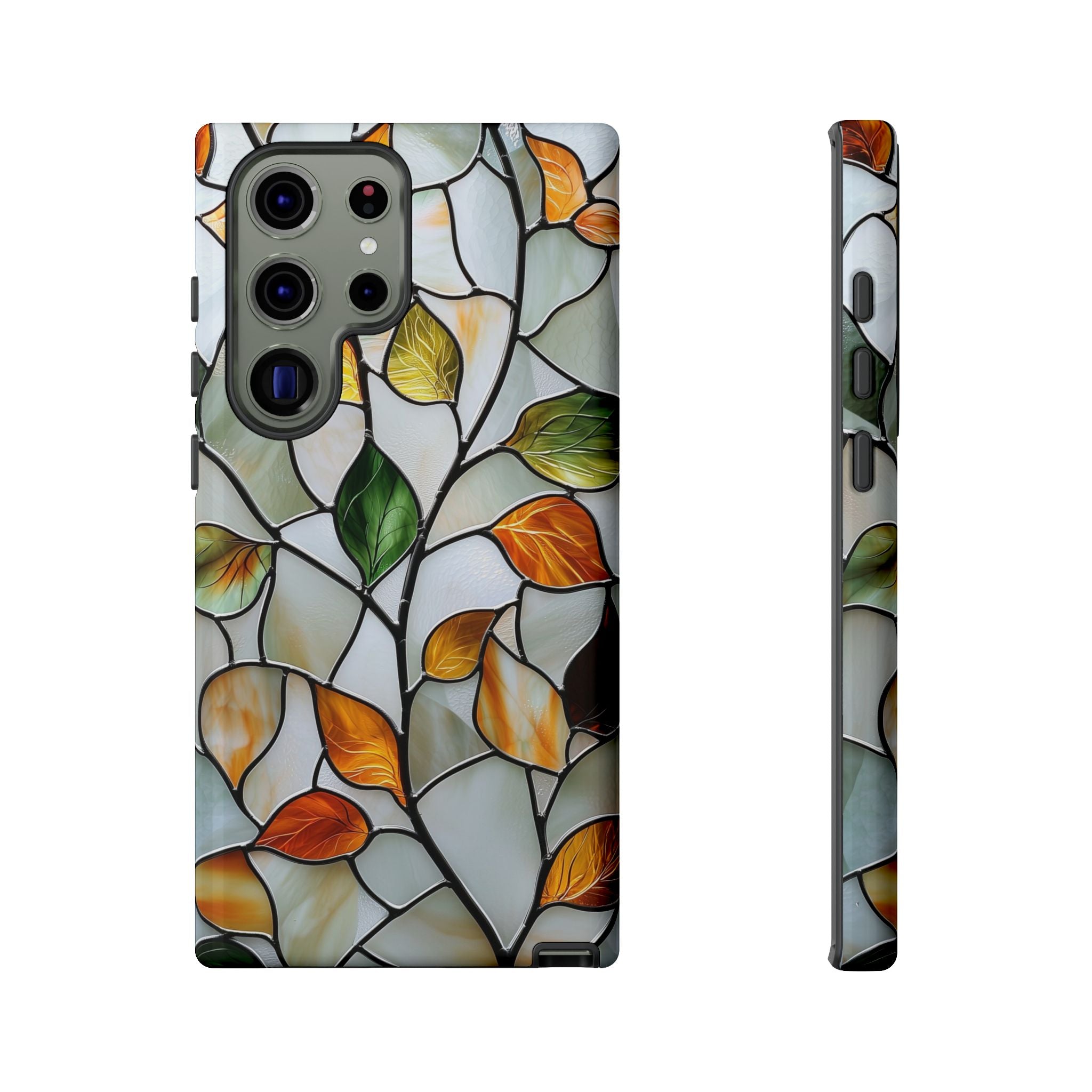 Stained Glass Autumn Leaves Mosaic Samsung Galaxy S Case
