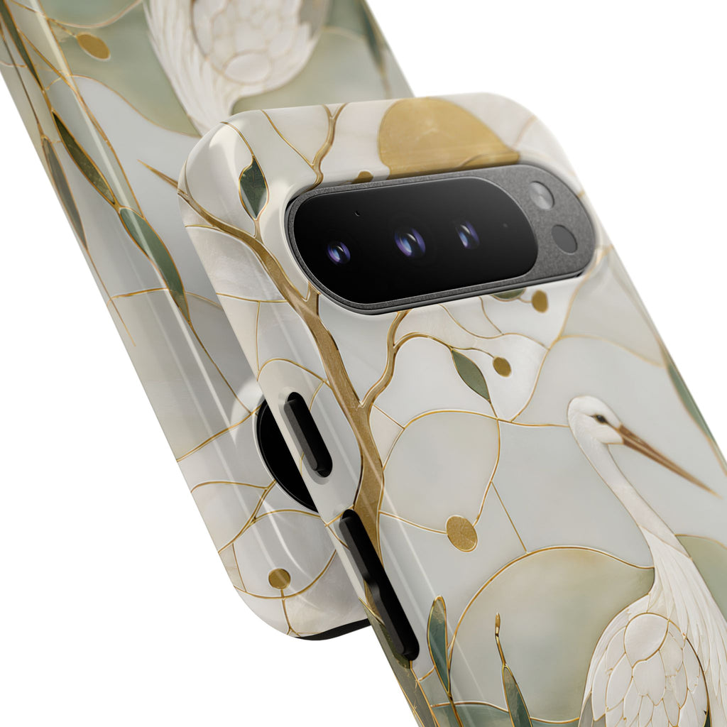 Heron Google Pixel Phone Case | Coastal Bird Phone Case