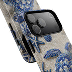 Sea Turtle Blue Ceramic Pattern MagSafe iPhone Case