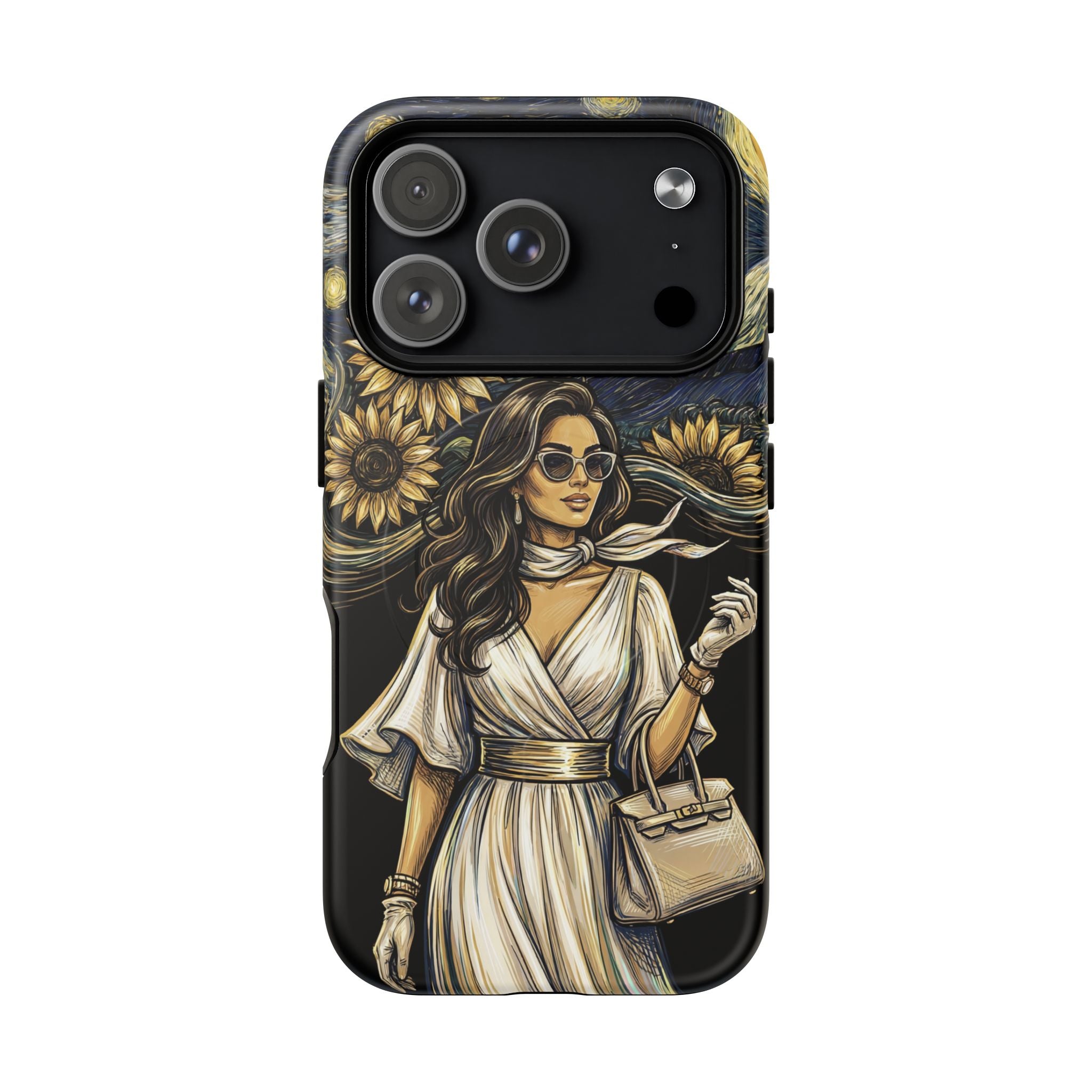 Van Gogh Night Sunflowers MagSafe iPhone Case | Chic Woman Art