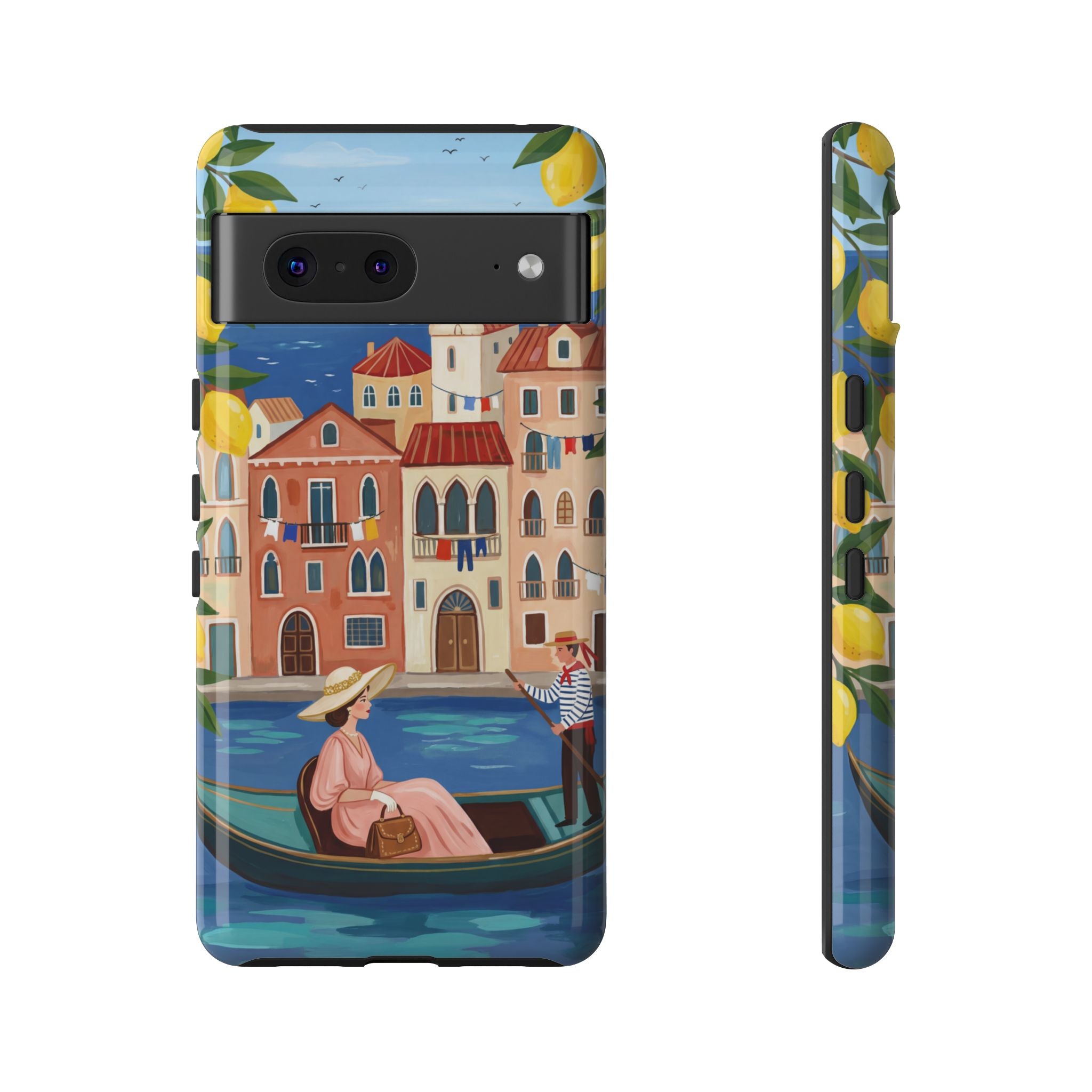 Venetian Gondola Google Pixel Phone Case | Lemon Coast Waterfront Travel