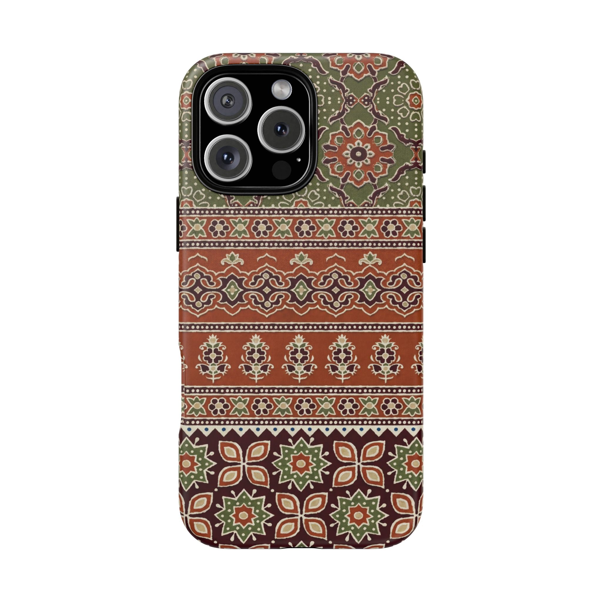 Batik Floral Protective iPhone Case