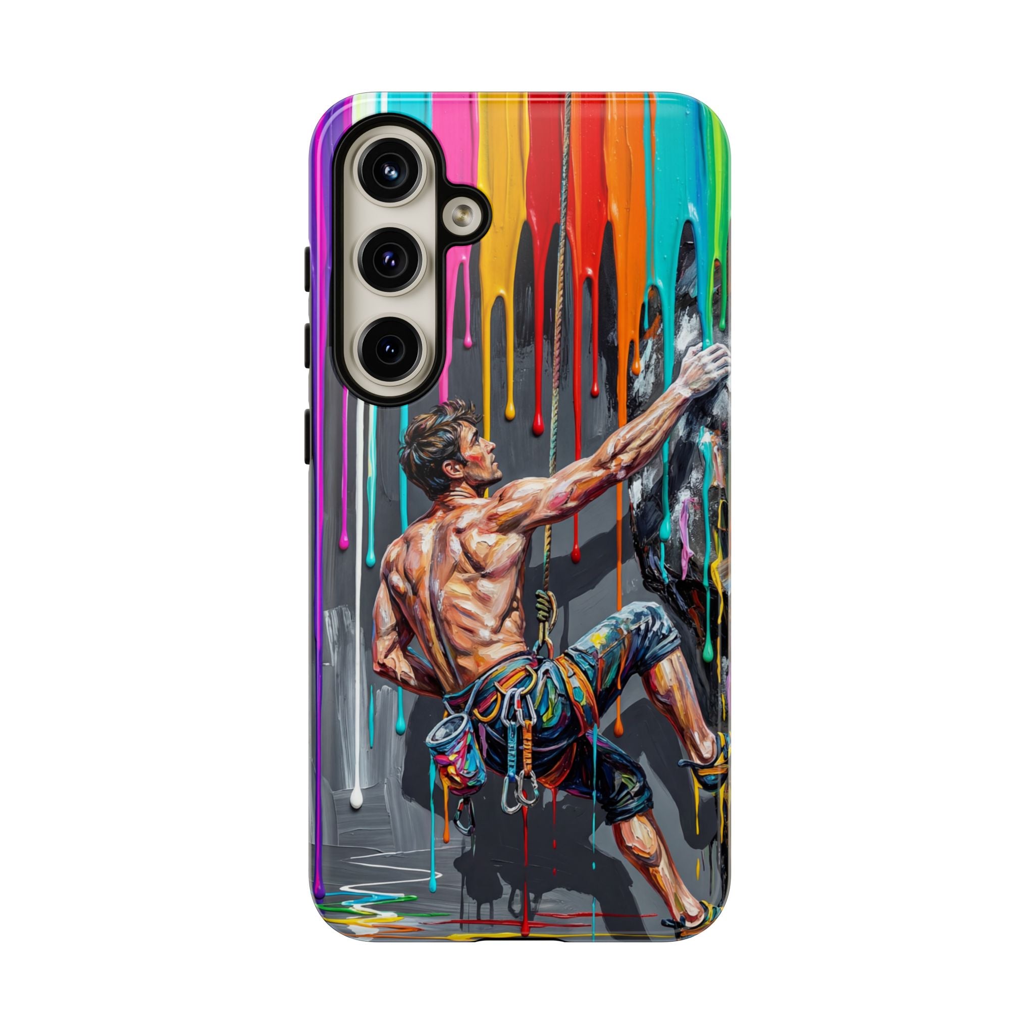 Colourful Rock Climber Art Protective Samsung Galaxy Phone Case