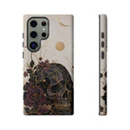 Gothic Skull Samsung Galaxy Phone Case | Dark Floral Rose Art Cover