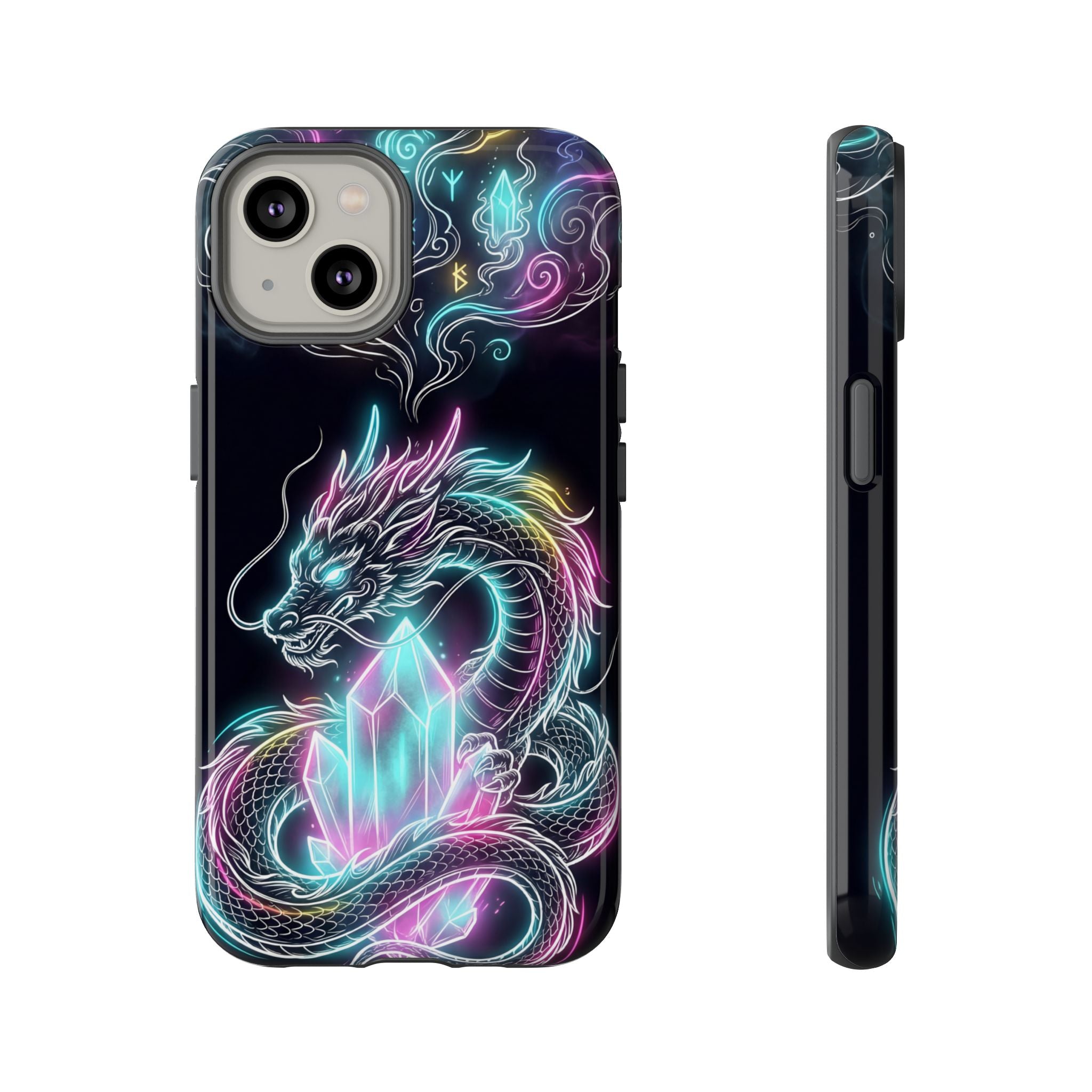 Neon Loong Crystal iPhone Case