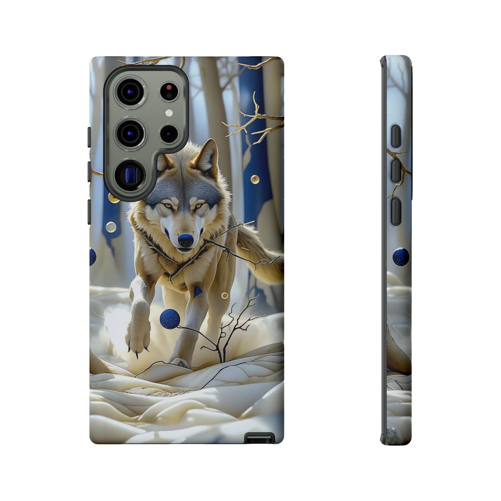 Wolf in Snow Samsung Galaxy Case — Rugged Wildlife