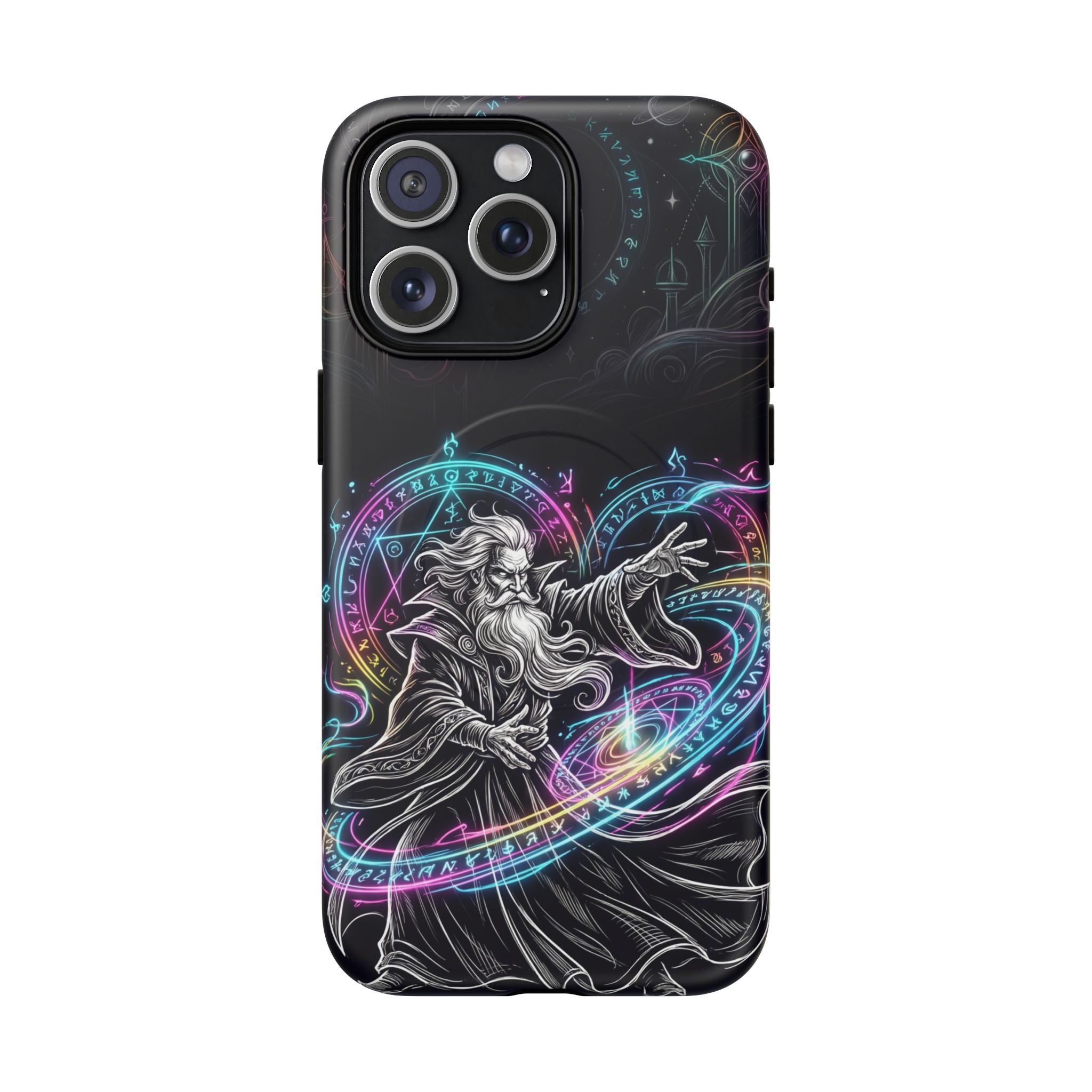 Neon Spell Art Wizard Magic MagSafe iPhone Case