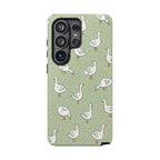 Goose Samsung Galaxy Phone Case | Cute White Goose Pattern Cover