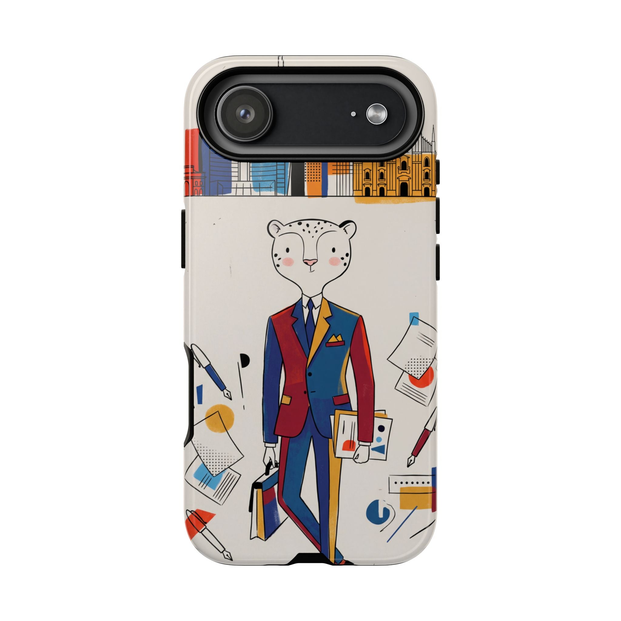 Leopard Executive Phone Case | Business Chic Illustrated