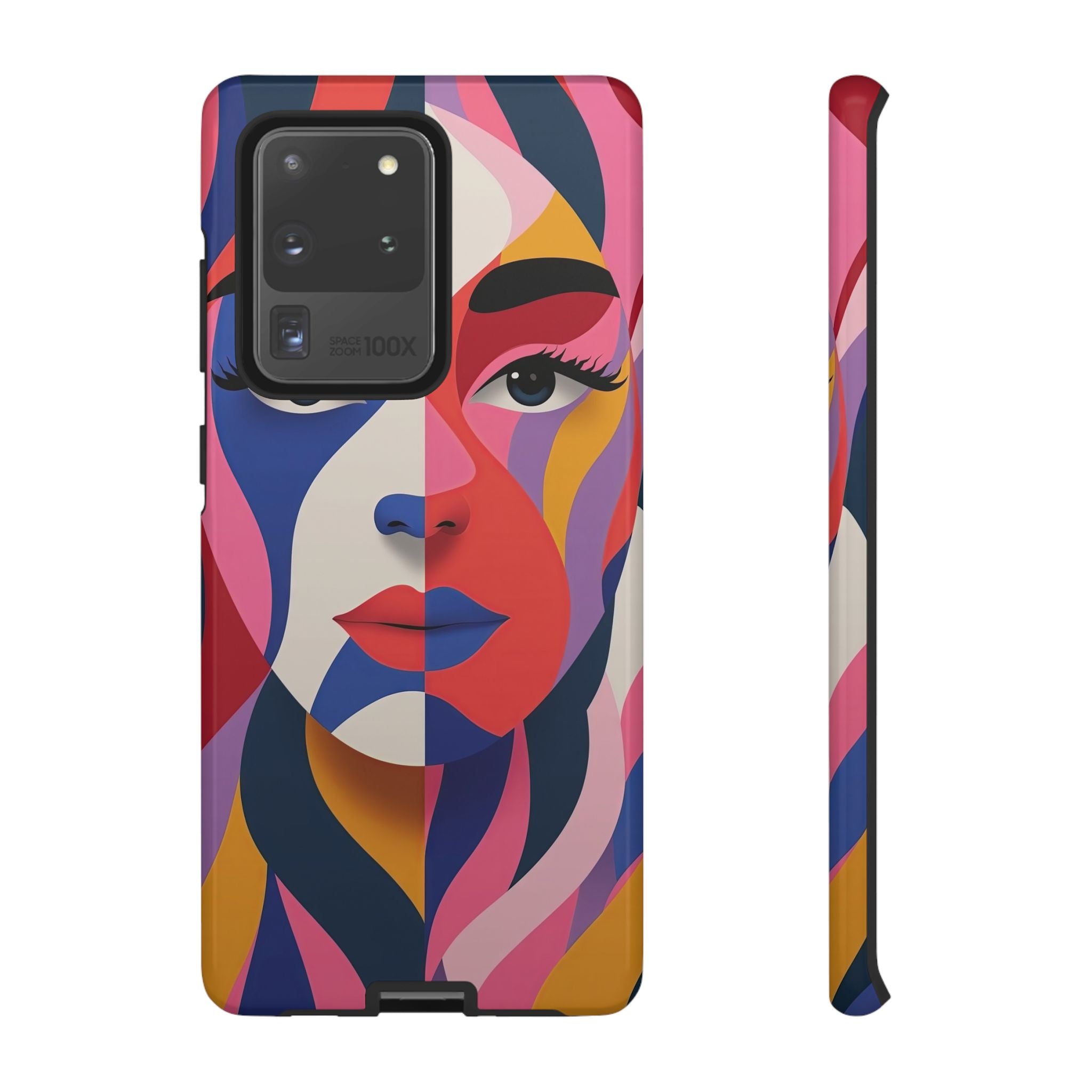 Abstract Colourful Face Samsung Galaxy Case | Vibrant Pop Art